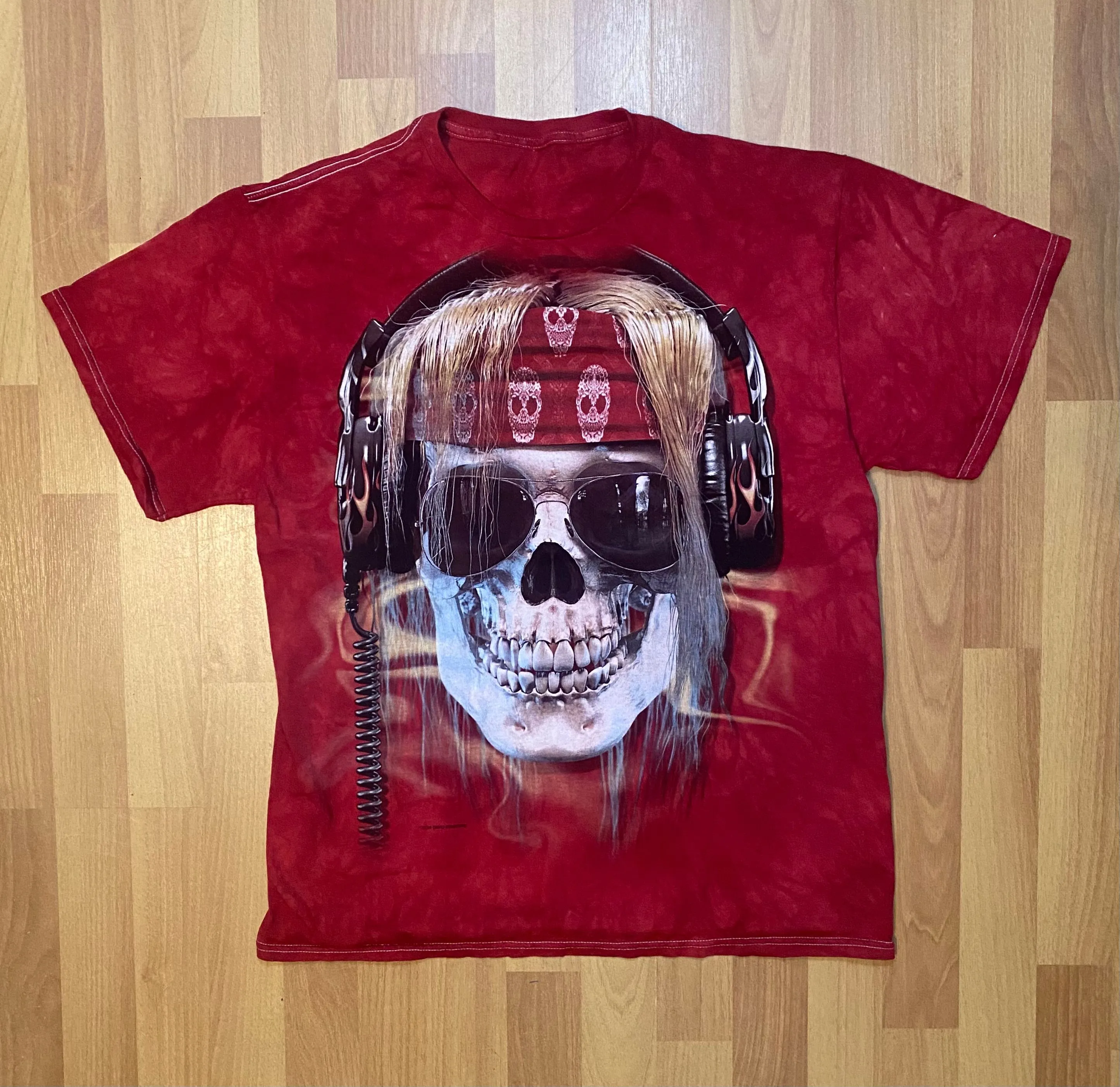 Product image for The Mountain Axel Skull Red T Shirt