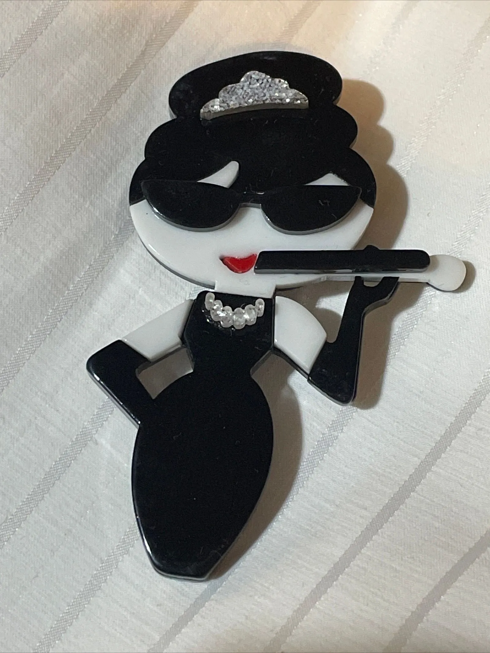 Product image for Acrylic Breakfast At Tiffany’s Brooch