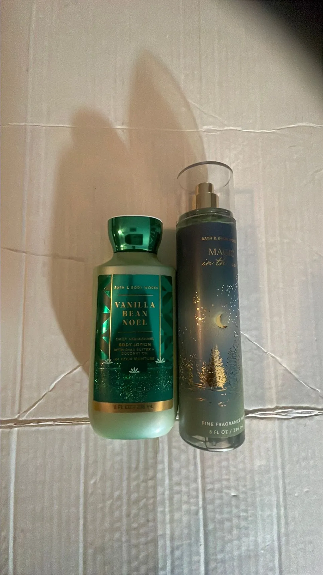 Product image for Vanilla bean Noel body lotion magic in the air fine fragrance mist Bath And Body Works bundle