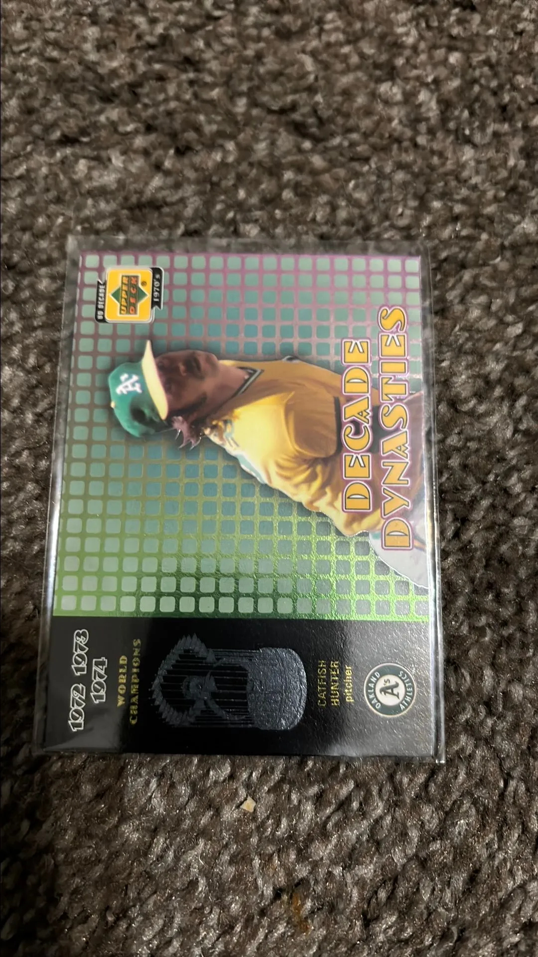 Product image for Jim Catfish Hunter insert Athletics