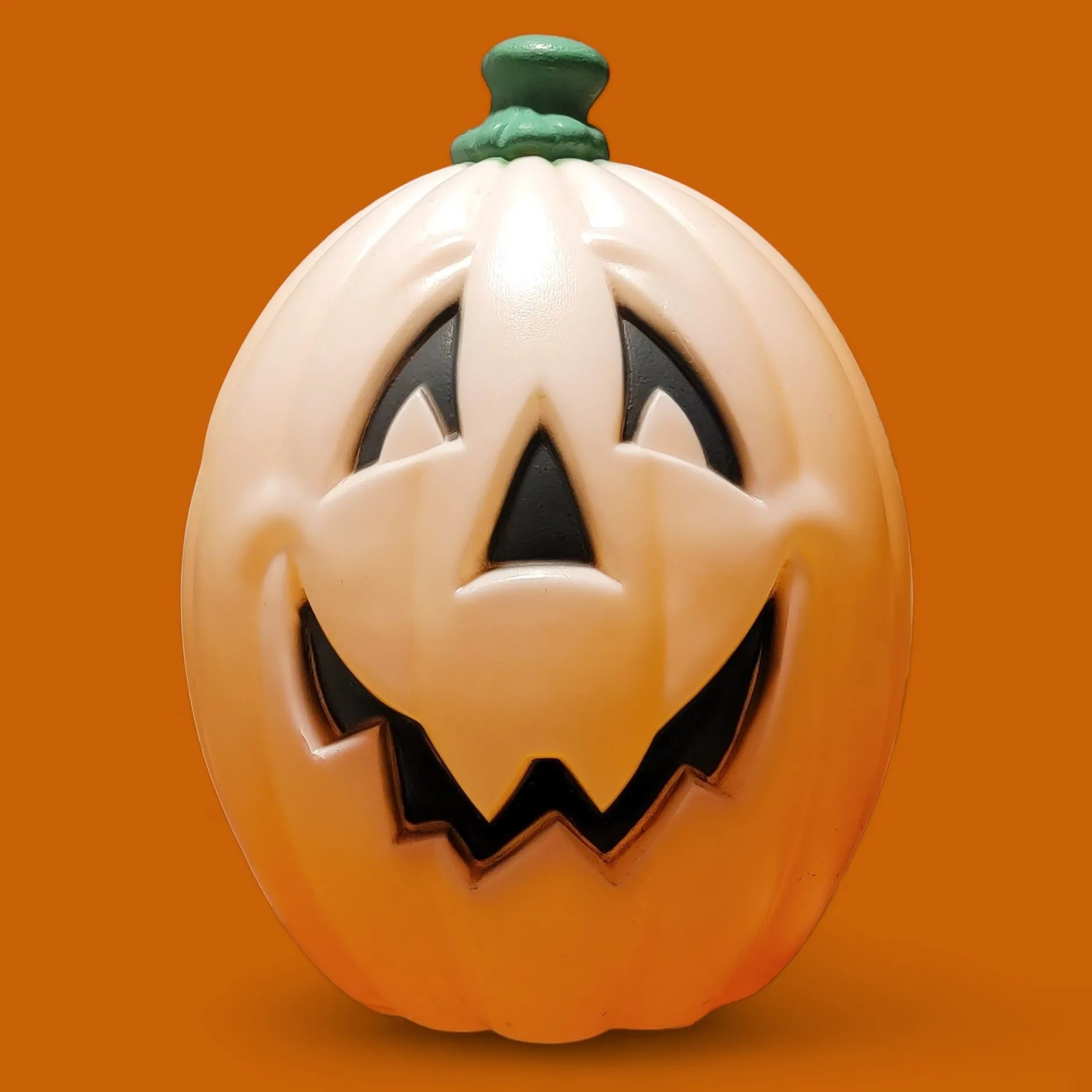 Product image for Pumpkin Blow Mold RARE Vintage 22" Lighted Working Jack-O-Lantern USA General Foam Plastics Corp Kma