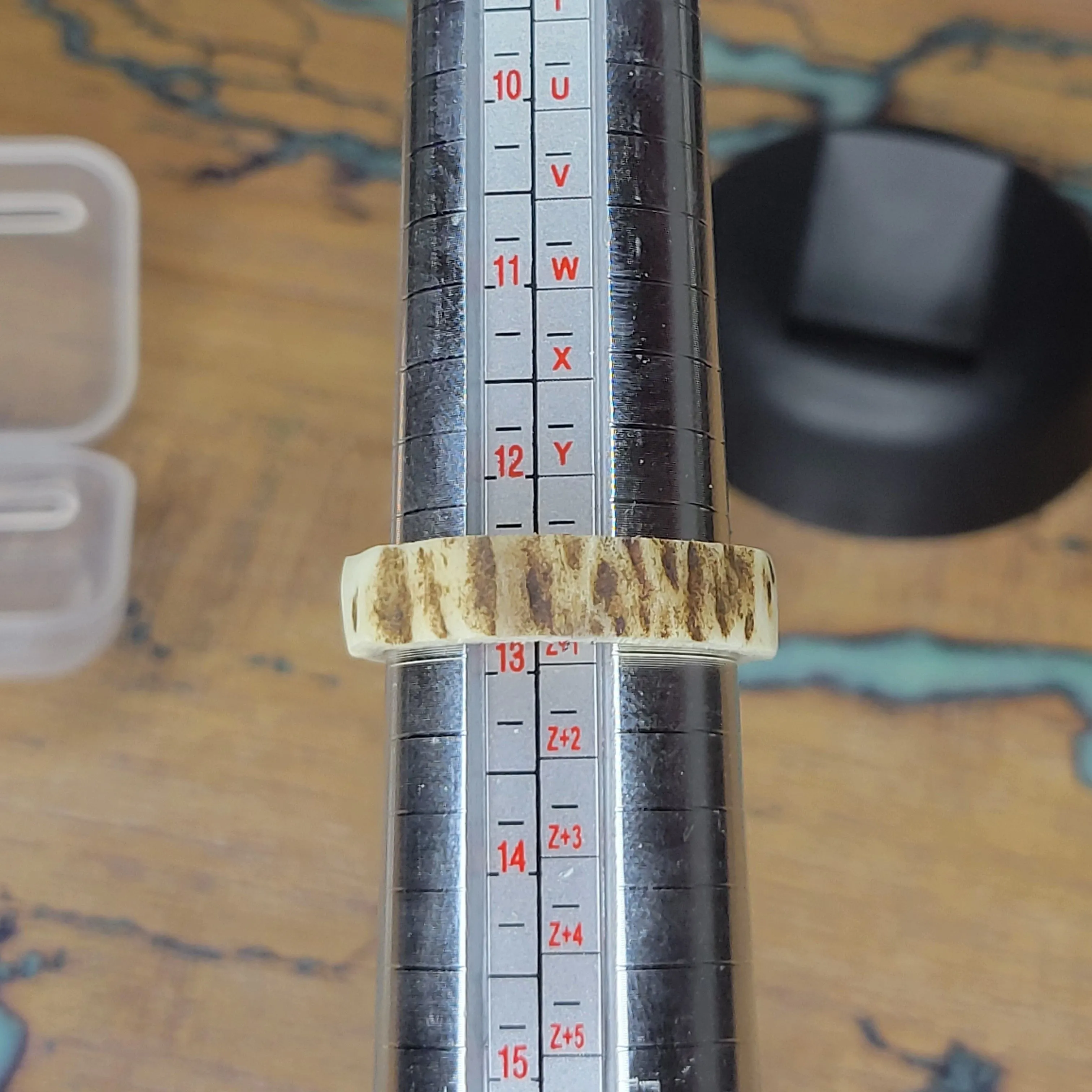 Product image for Handmade Elk Antler Shed Mens Ring Size 13