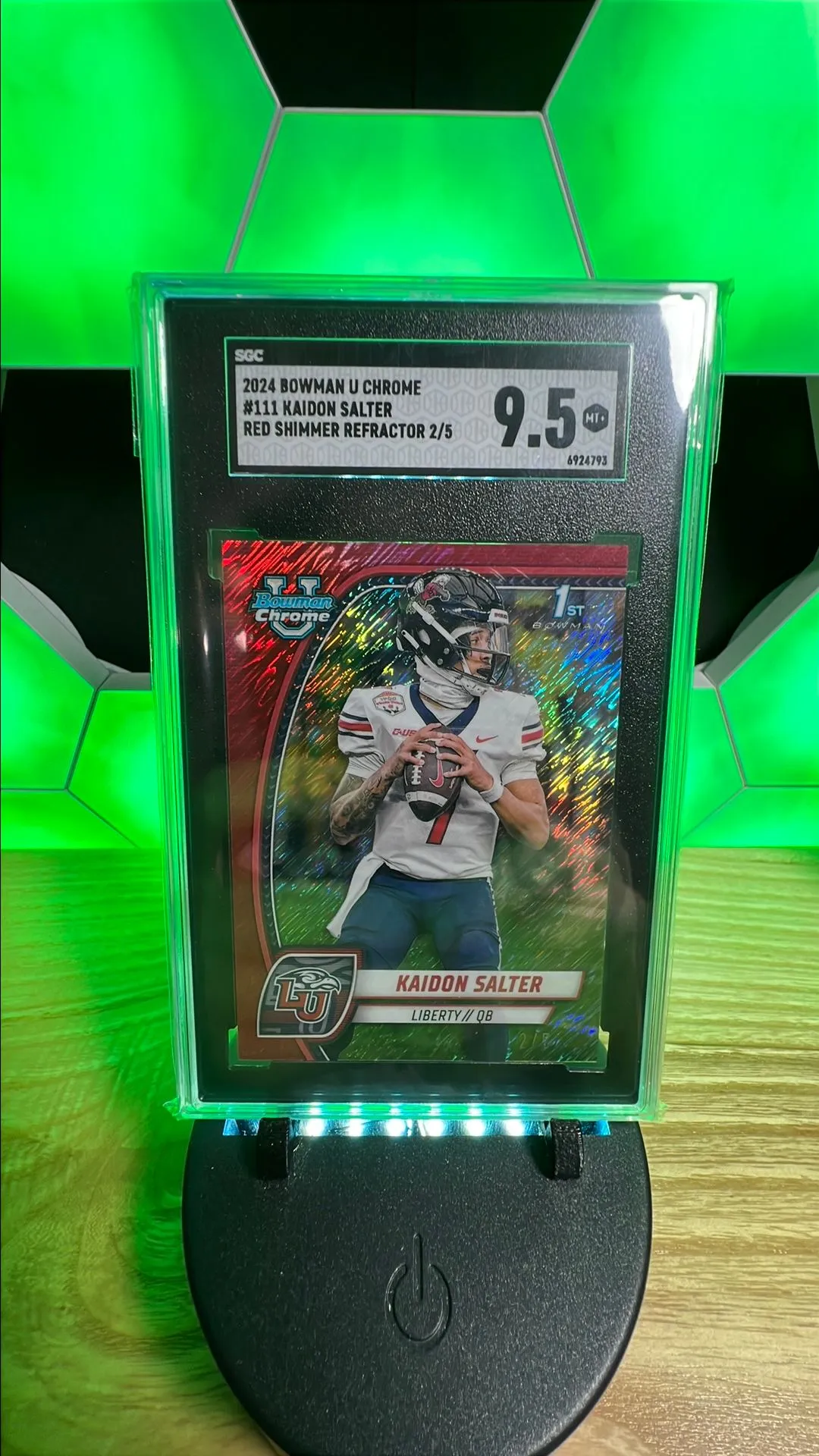 Product image for 2024 Bowman U Chrome Kaidon Salter Red Shimmer 2/5