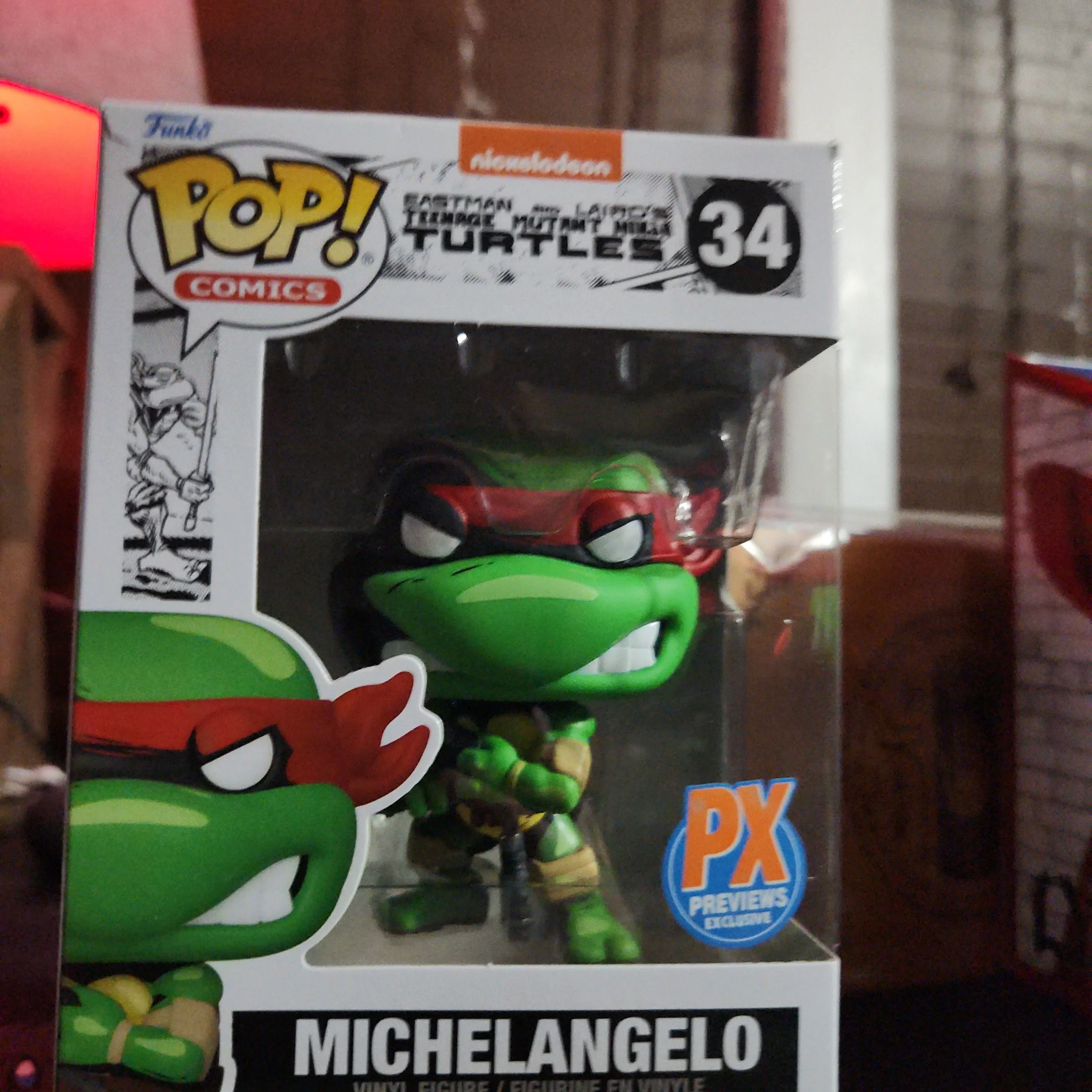 Product image for TMNT Comic Michelangelo Pop! Vinyl Figure Previews Exclusive: