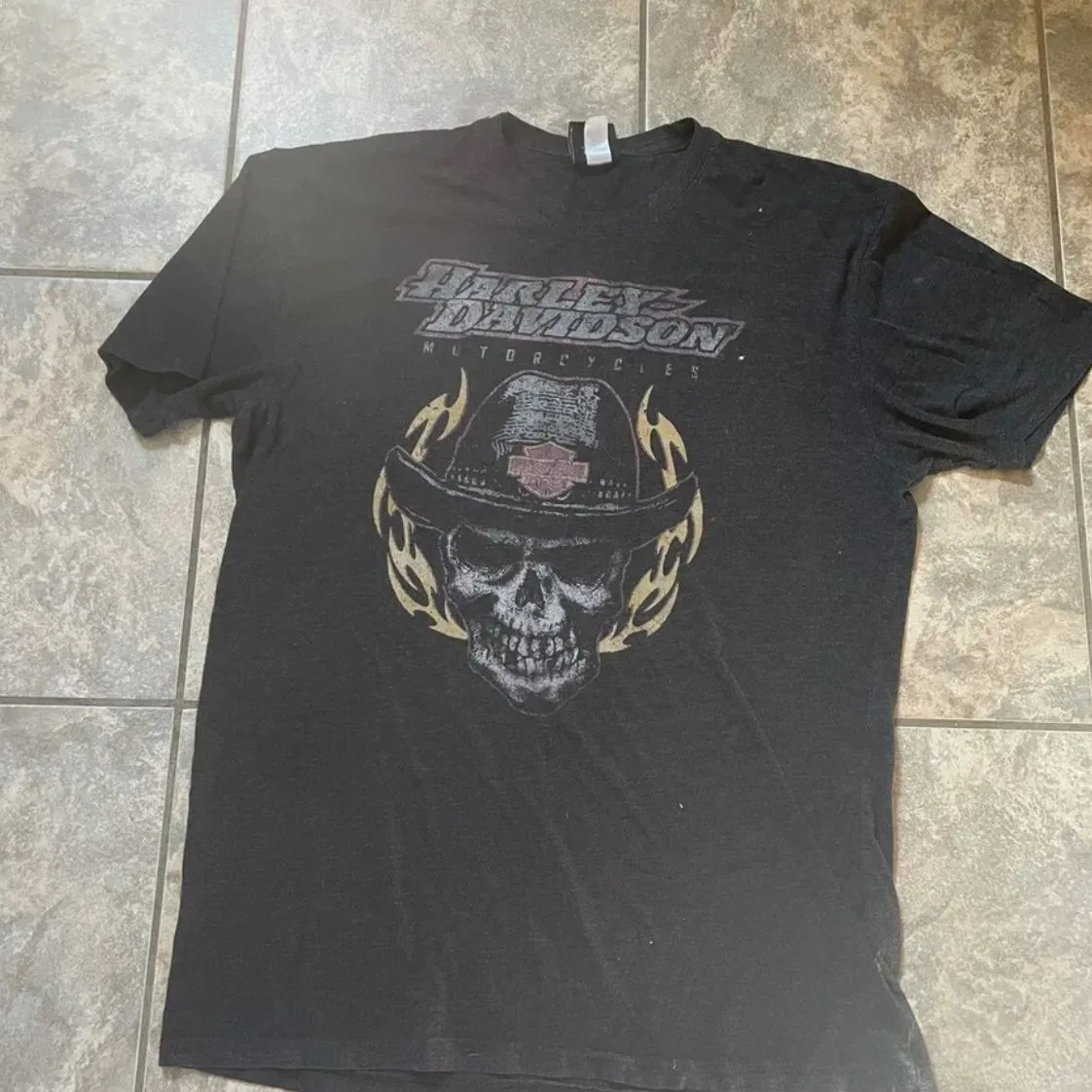 Product image for Vintage Harley Davidson Graphic T (Size Large)