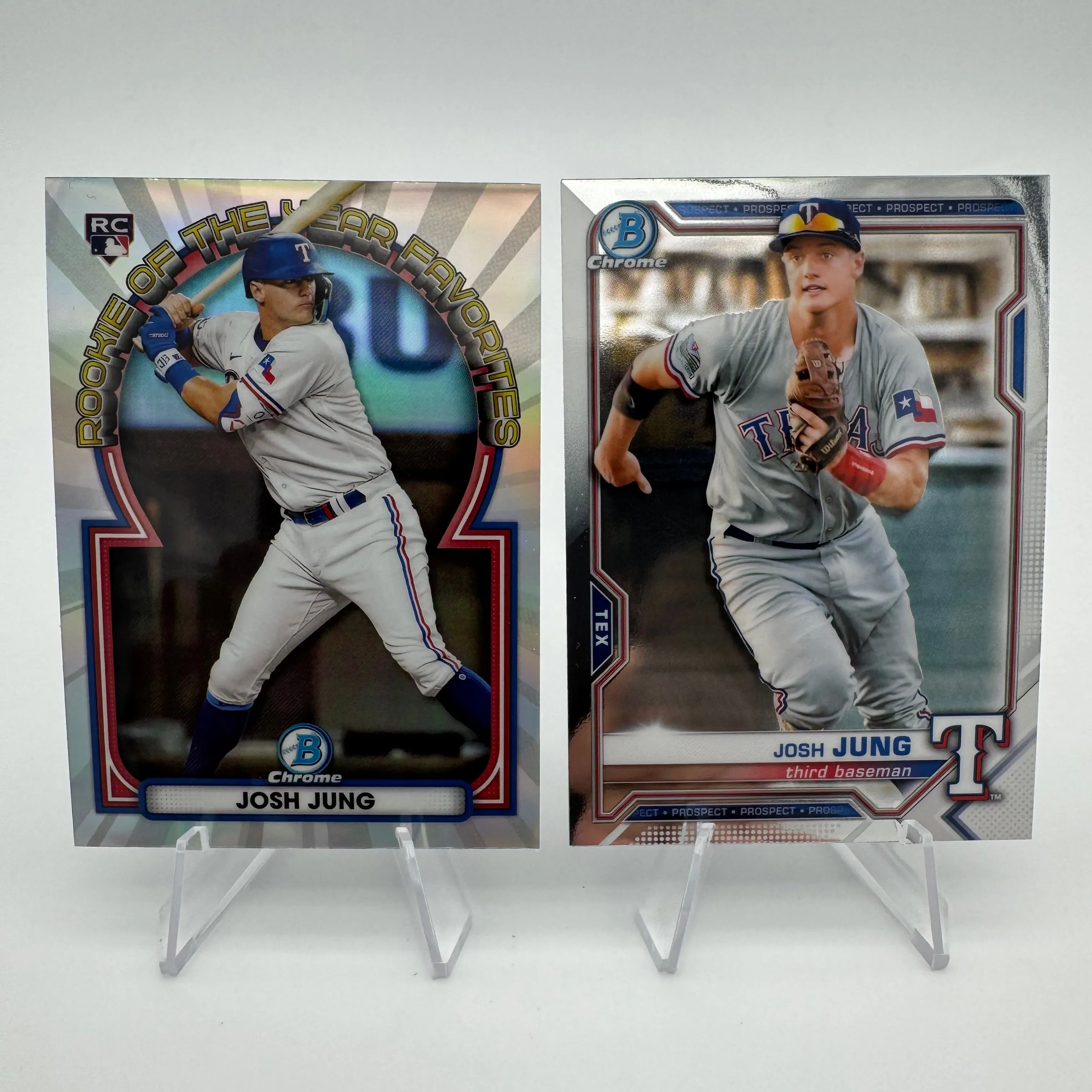 Product image for Josh Jung 2023 Bowman Chrome RC Rookie of the Year Favorites