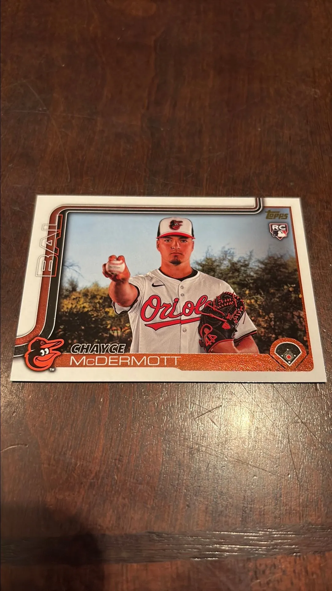 Product image for 2025 Topps Golden Mirror Variation Chayce McDermott RC SSP
