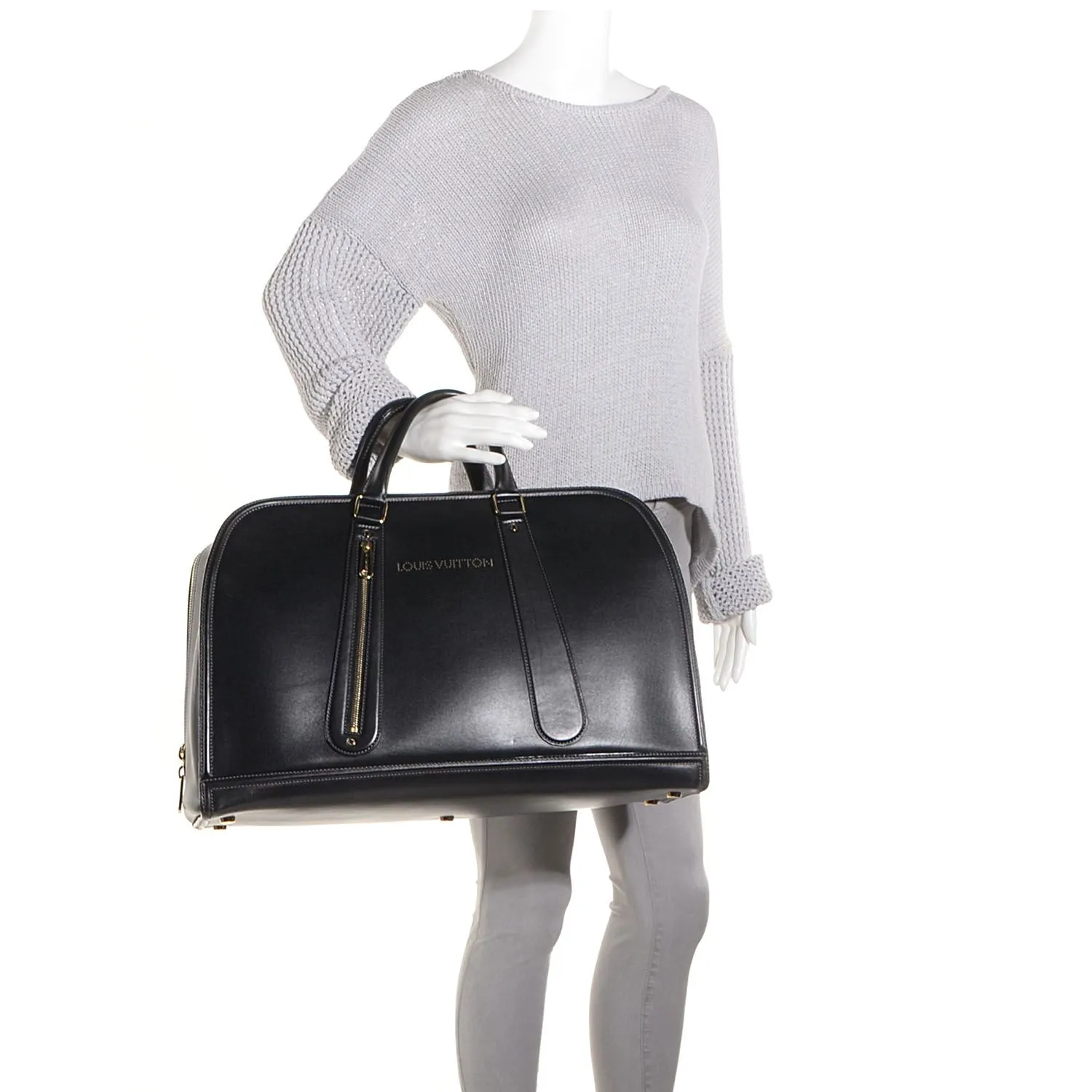 Product image for LOUIS VUITTON Bequia Leather Sac De Voyage Black