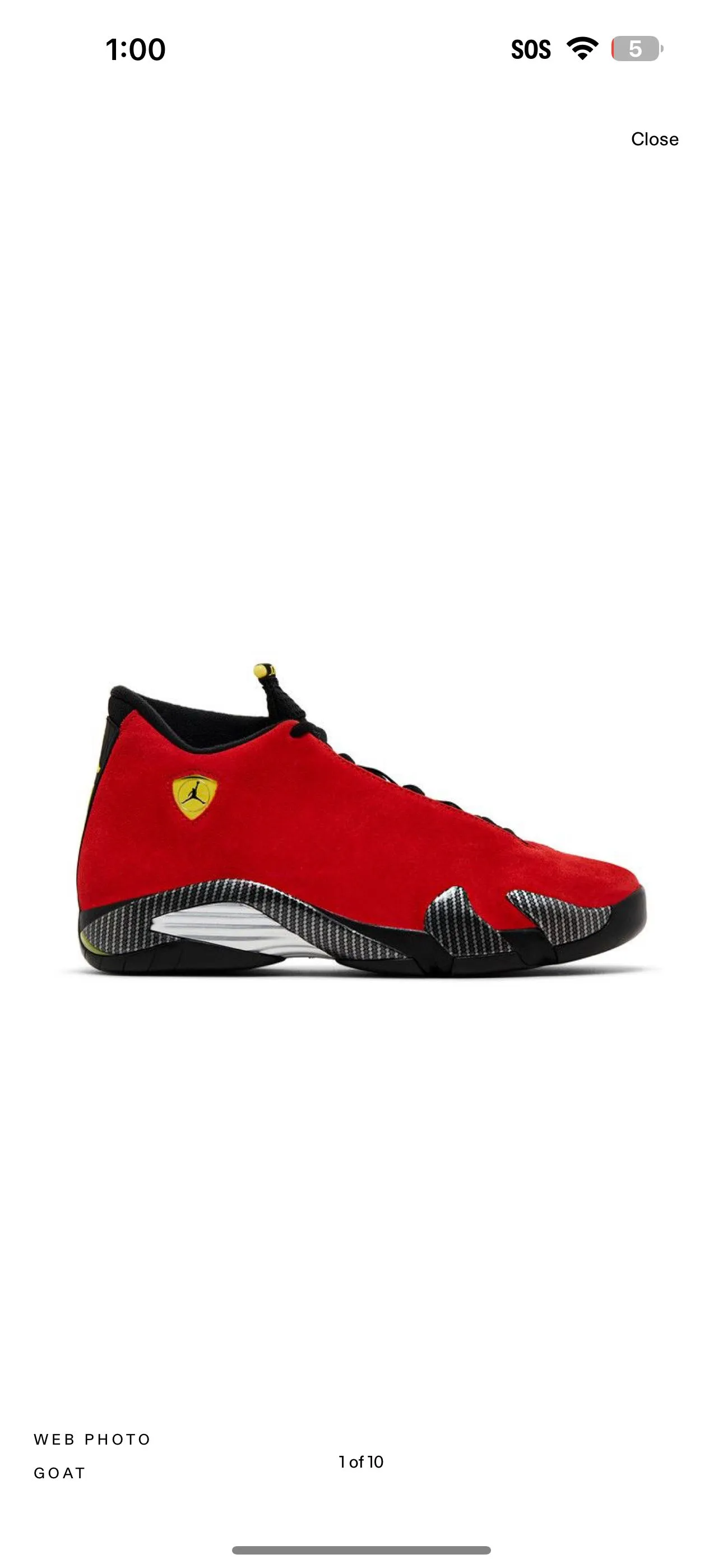 Product image for Jordan 14 'Ferrari'