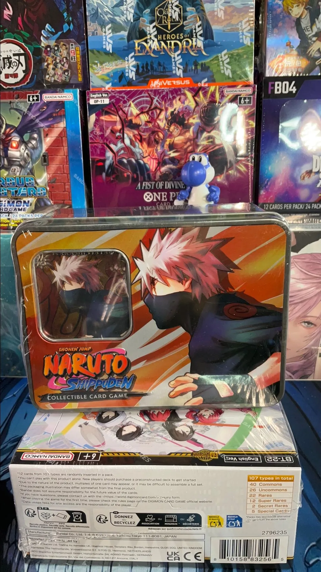 Product image for 1 Naruto Rebirth Kakashi's Eight Ninja Dogs Collector's Tin!