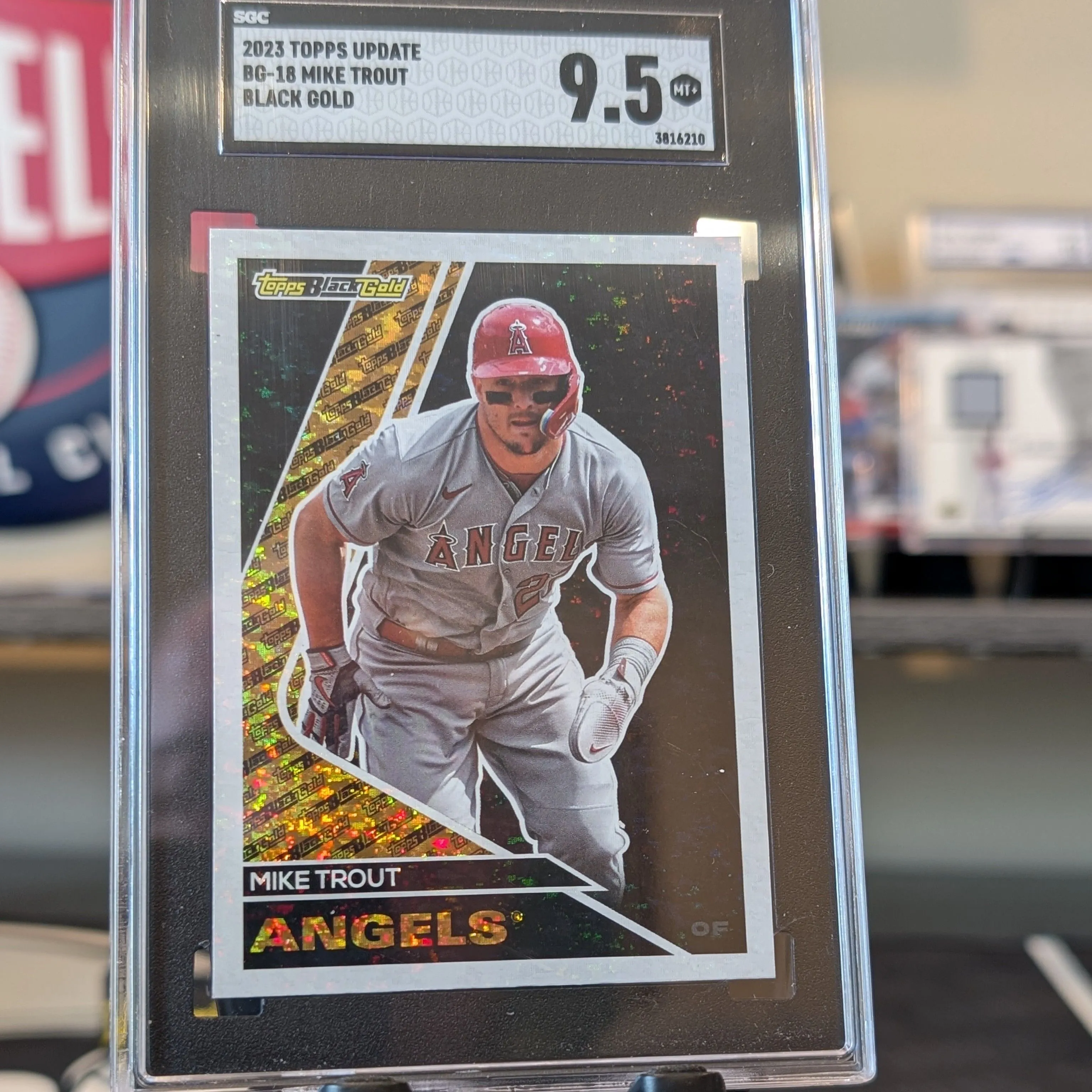 Product image for 2023 Topps Update Mike Trout Black Gold