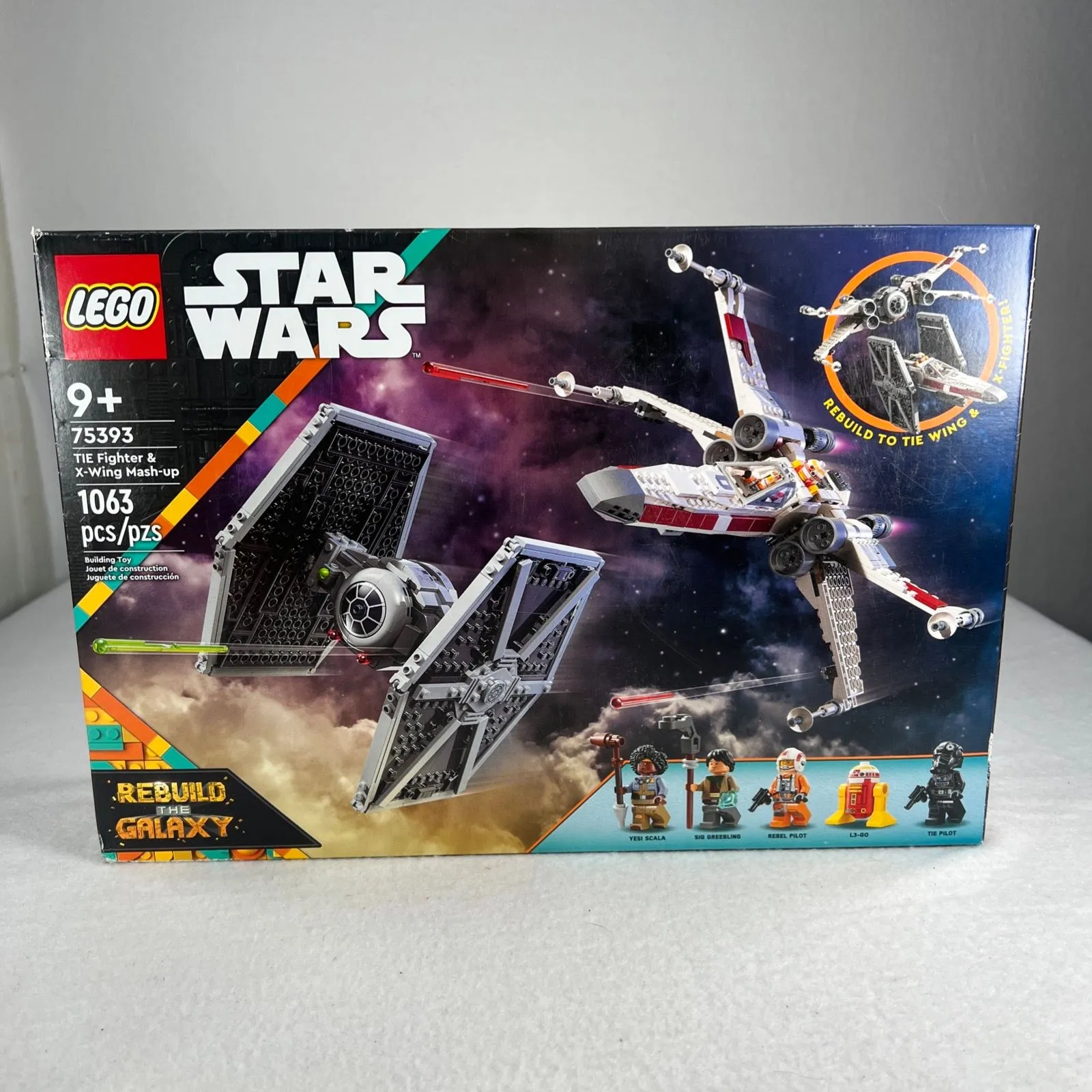 Product image for LEGO STAR WARS # 75393 TIE Fighter & X-Wing Mash-up 1063 Pieces Sealed