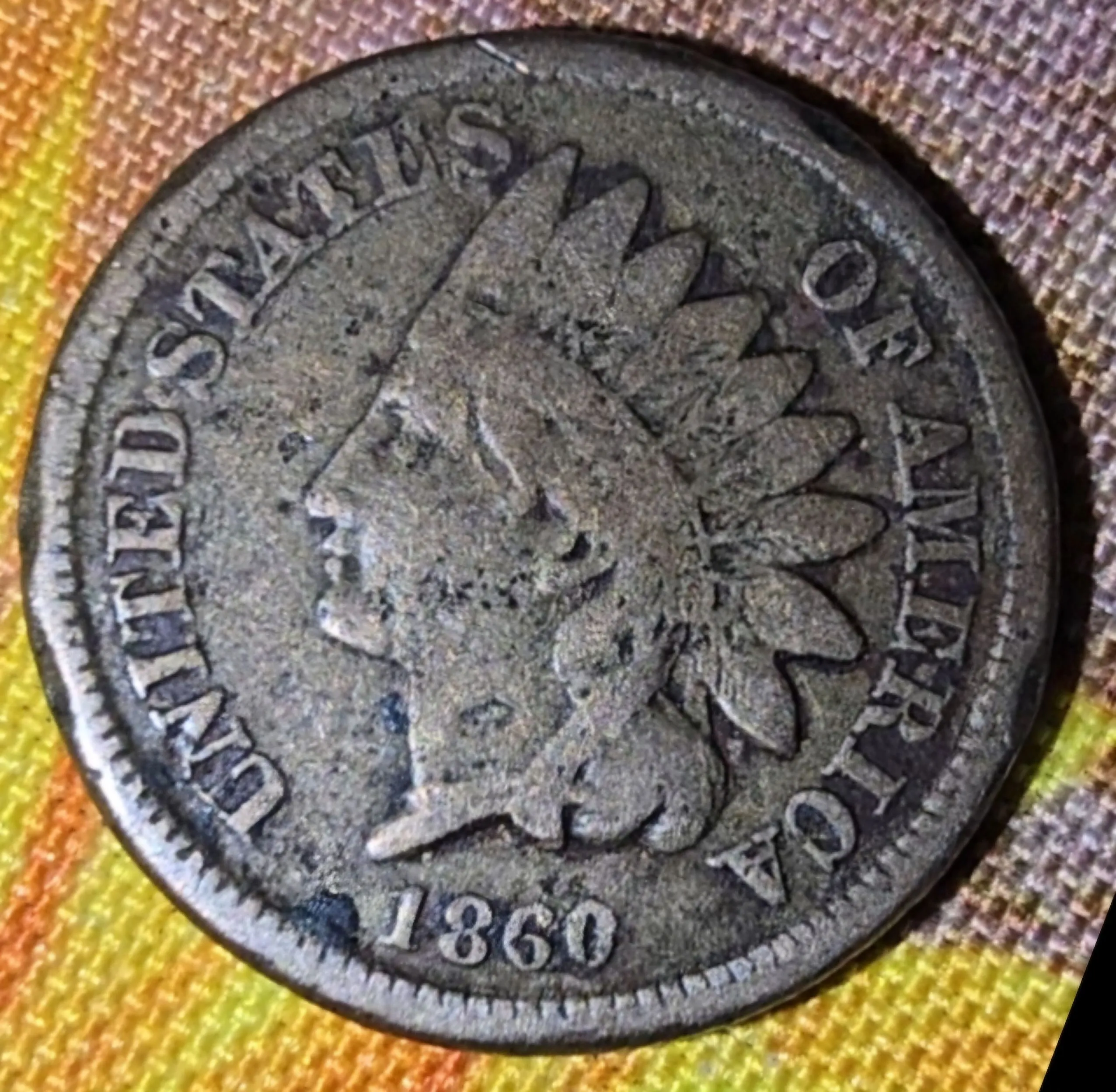 Product image for 1860 Indian head cent 