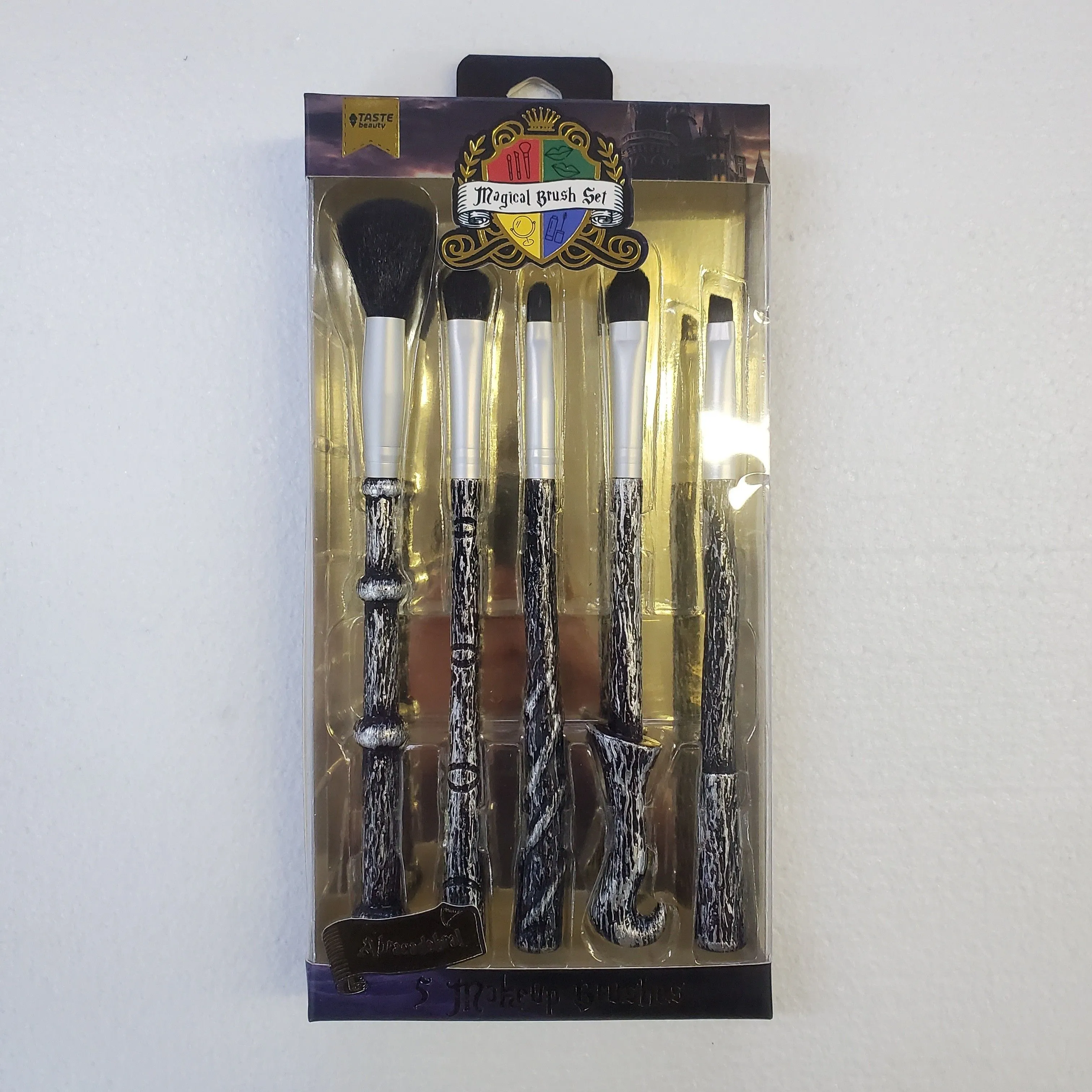 Product image for Harry Potter Inspired Magical Makeup Brush Set (5) by Taste Beauty. New & Sealed