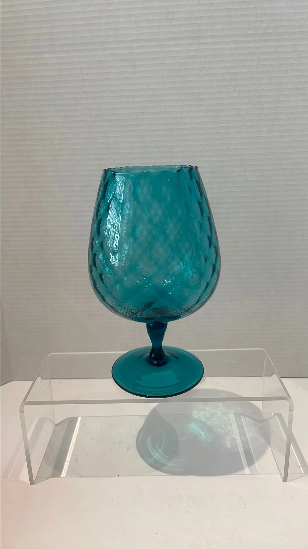 Product image for 773 Empoli Teal Diamond Optic Snifter