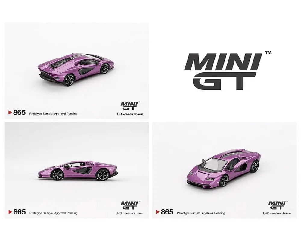 Product image for Mini Gt Lamborghini Countach LPI 800-4 Viola 30th (Purple)