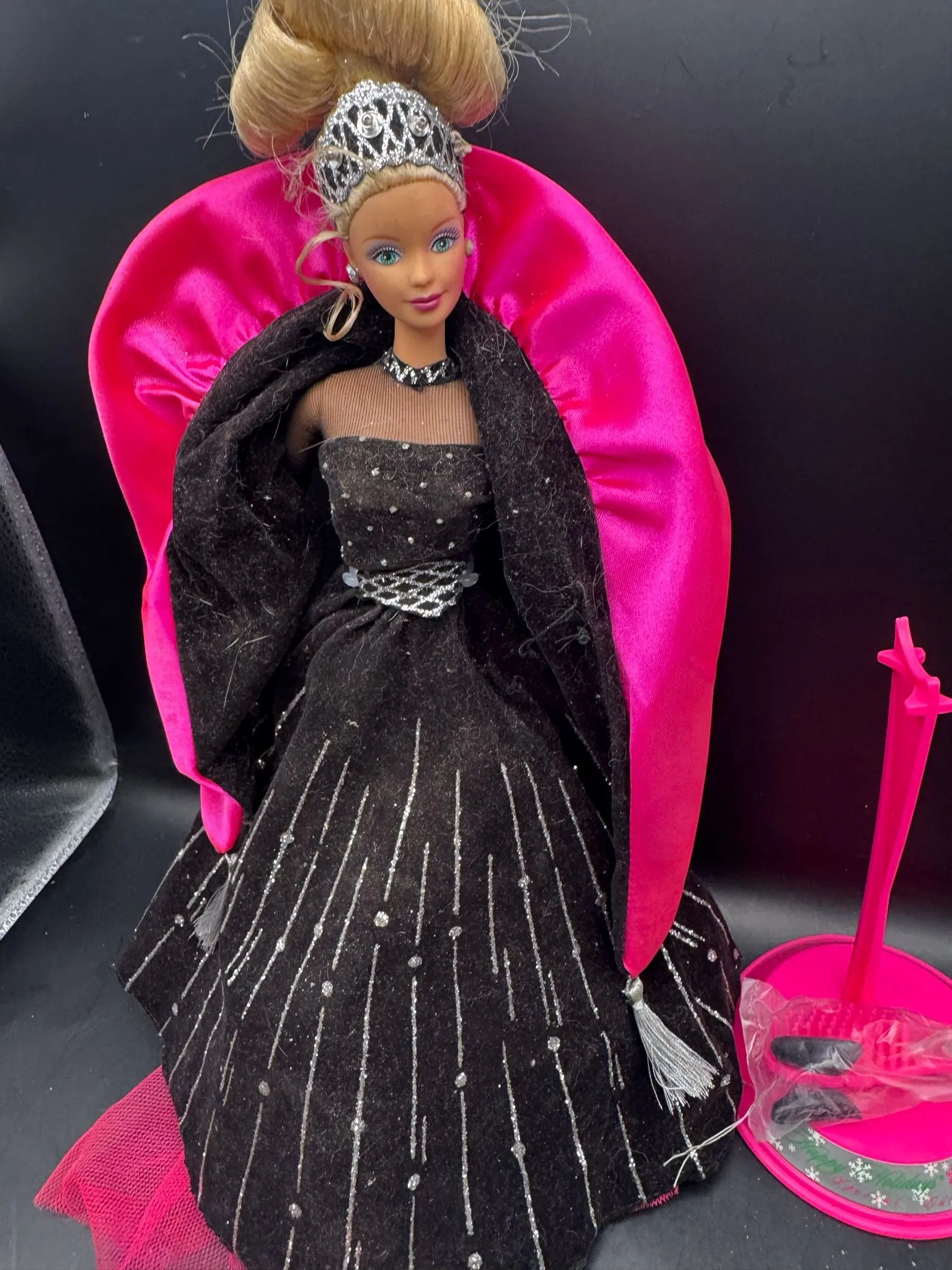 barbie long black dress Barbie x Unique Vintage Black Solo In The Spotlight Strapless Wiggle D main image 0