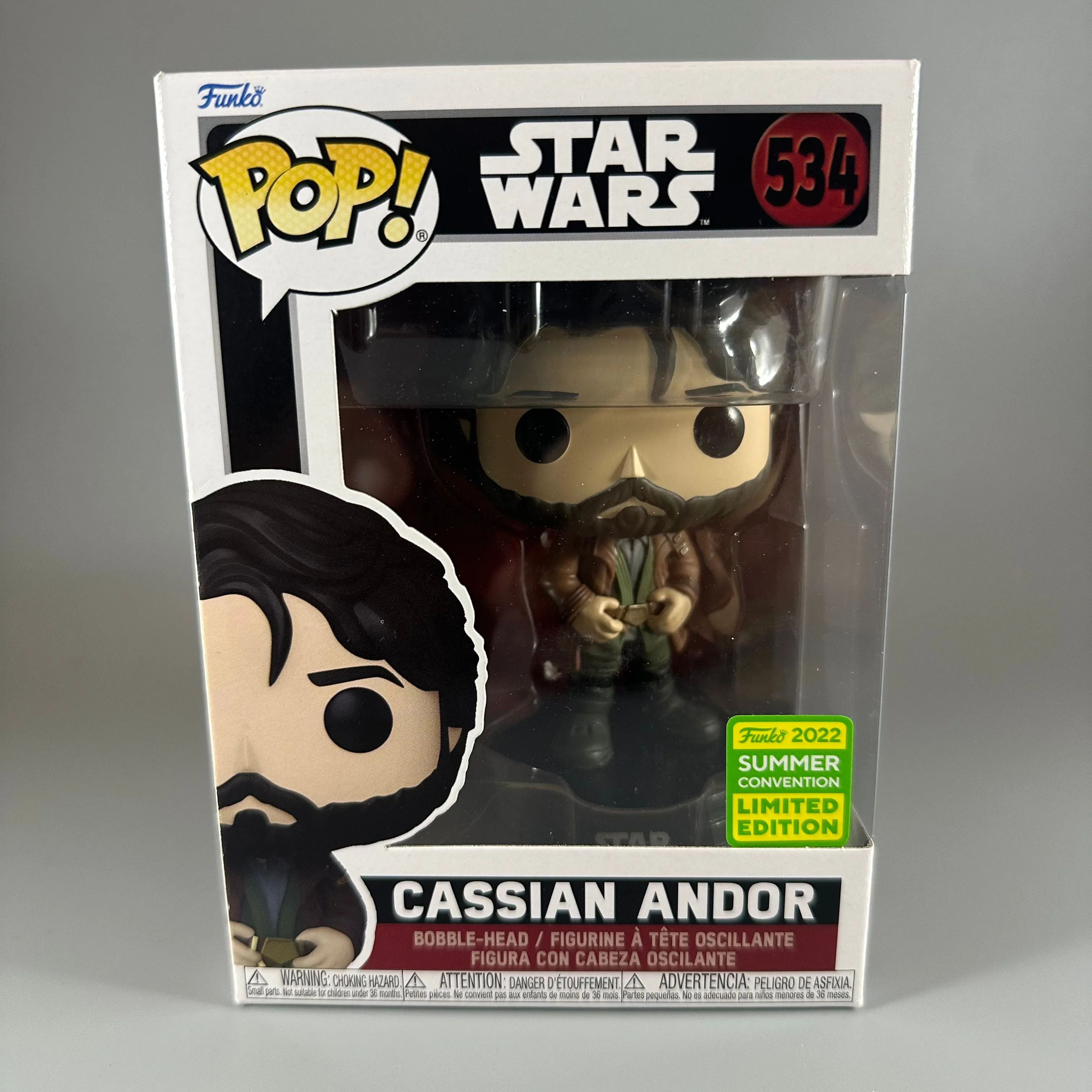 Product image for Funko Pop! Star Wars - Cassian Andor San Diego Comic Con Funko (Exclusive) #534
