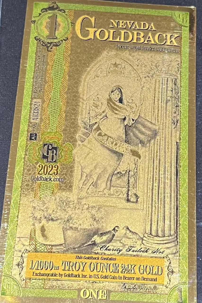 Product image for _2023 Nevada 1 Goldback (Normal)