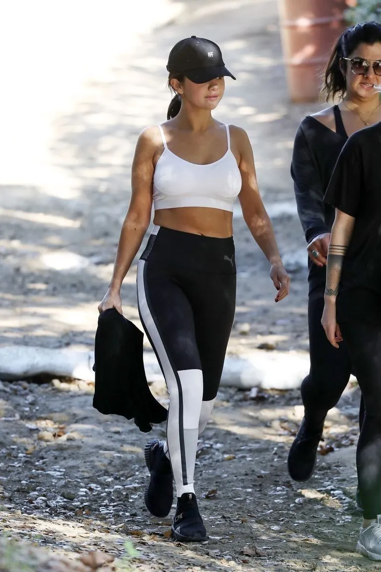 Product image for NEW! Selena Gomez SG x PUMA - Women’s 7/8 Length Leggings Black White- SIZE XL
