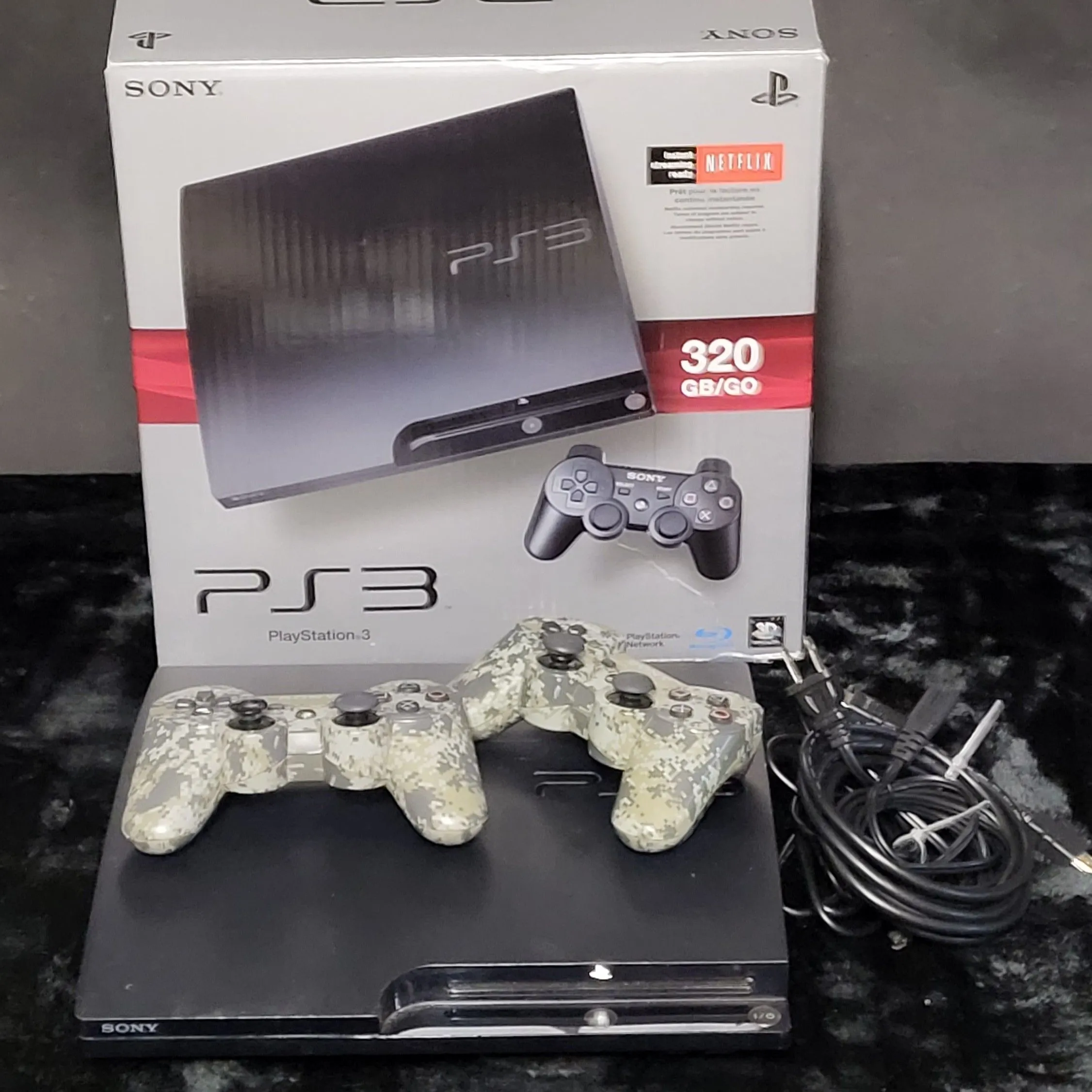 Sony PlayStation 3 Slim Launch Edition 320GB Console - Charcoal  