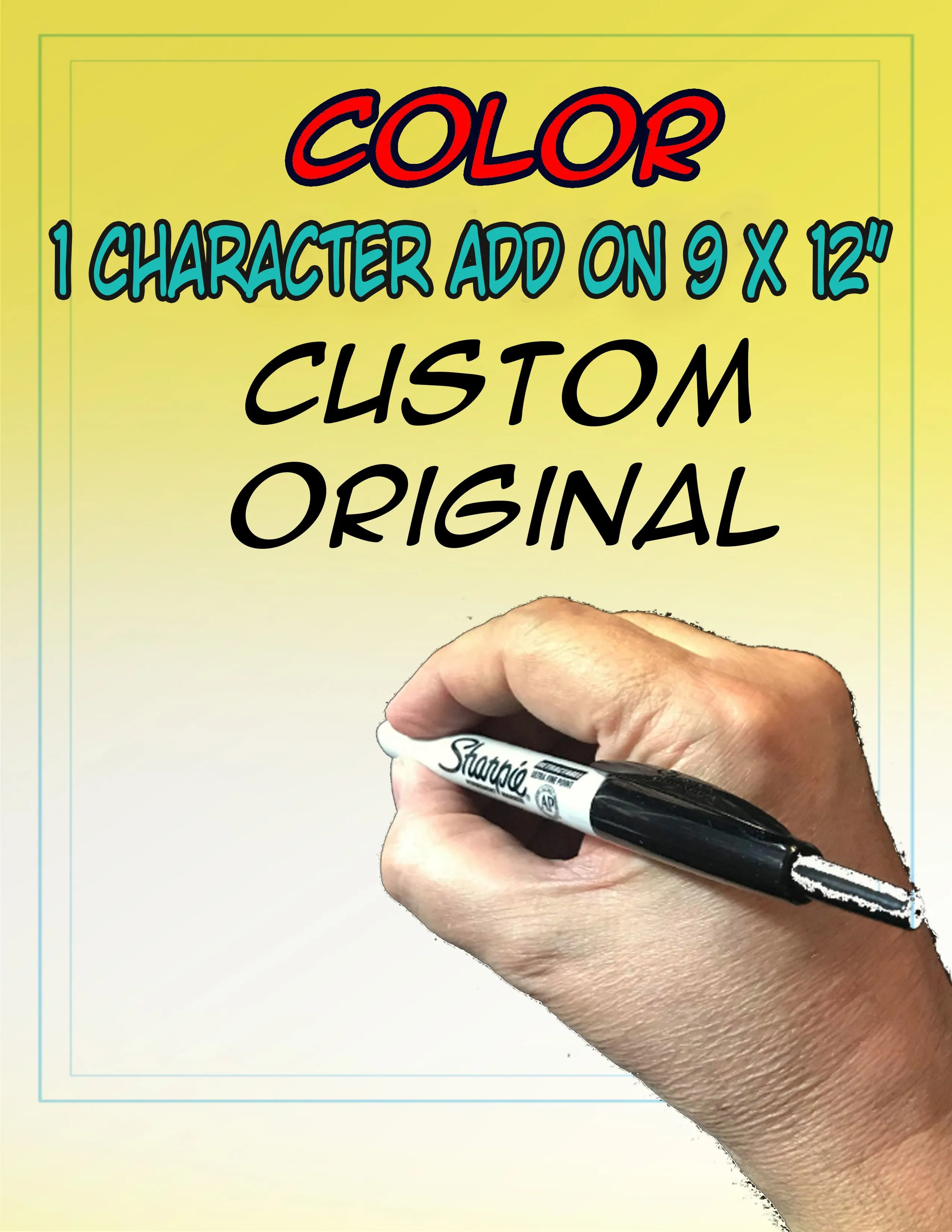 Product image for Upgrade Add Character to Your Color 9 x 12" Art