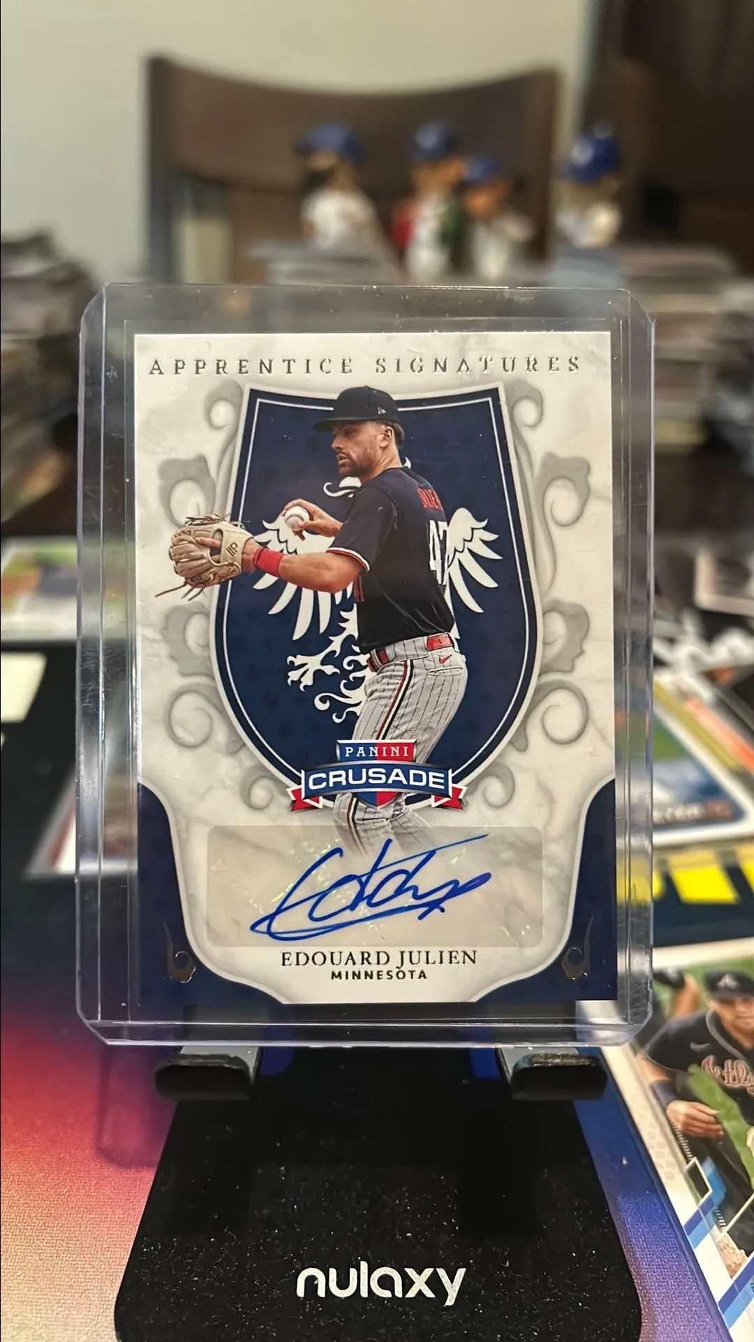 Product image for 2024 Panini Crusade Baseball Edouard Julien Apprentice Signatures #AS-EJN Twins