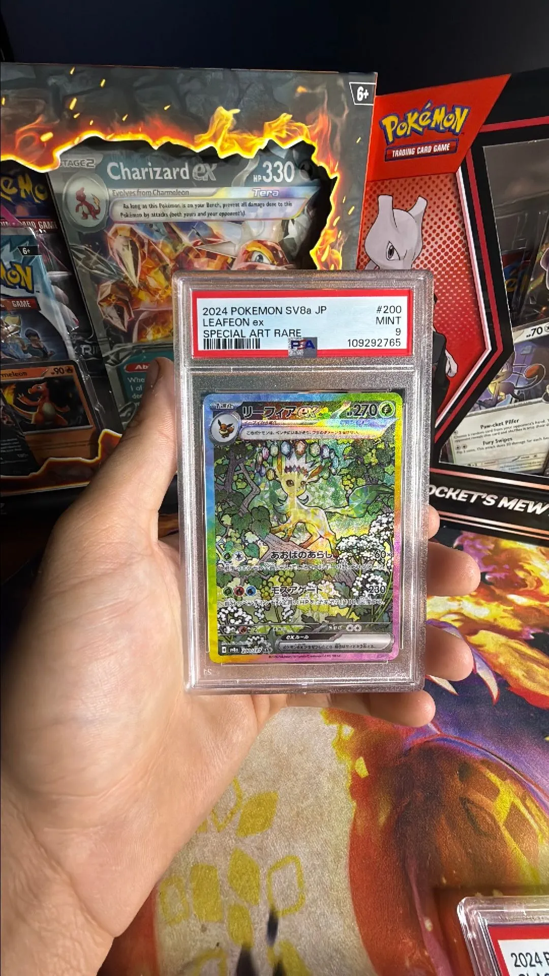 Product image for Psa 9 leafeon Terastal festival