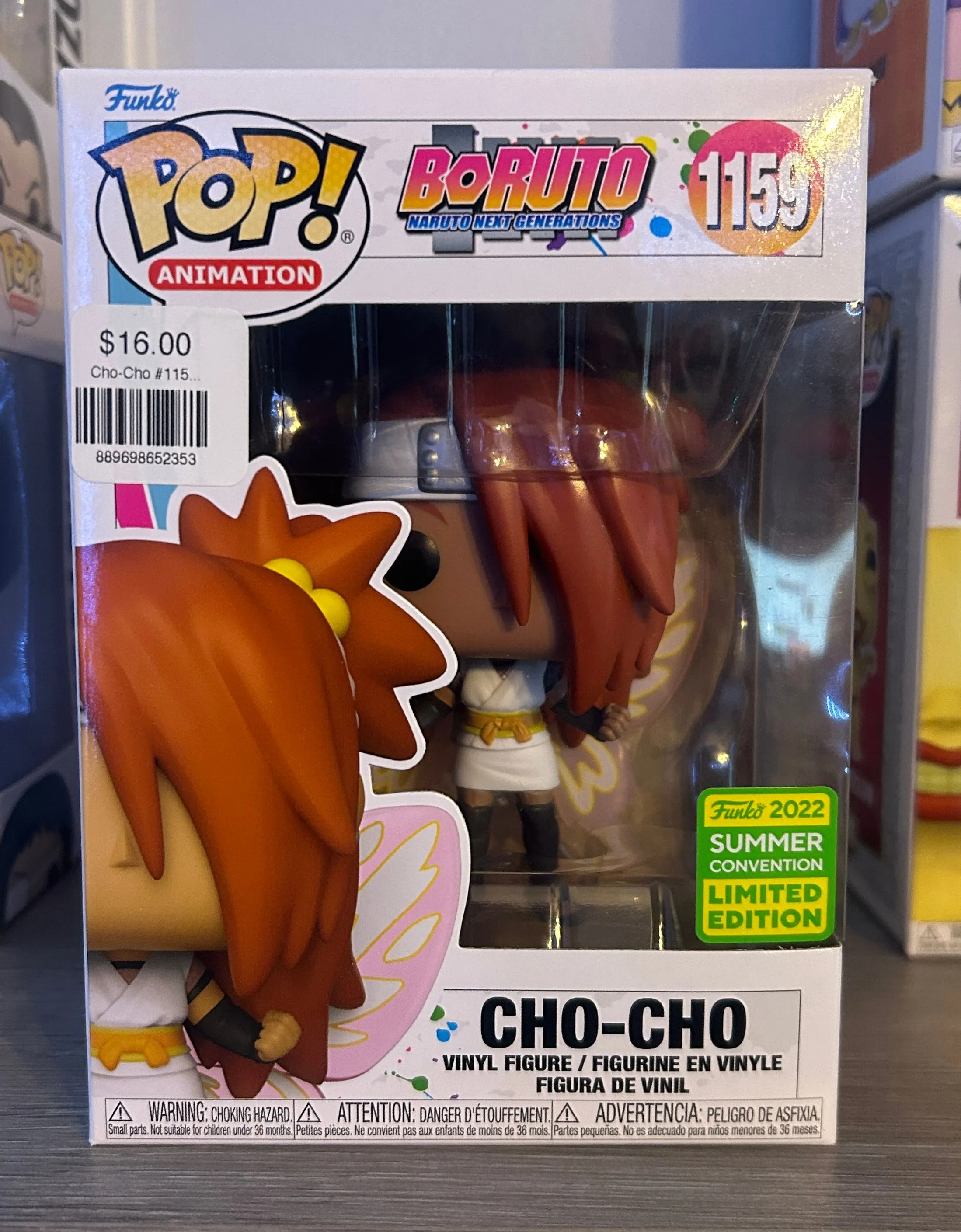 Product image for Funko Pop Boruto Cho-cho 1159 Summer Convention 2022 Limited Edition