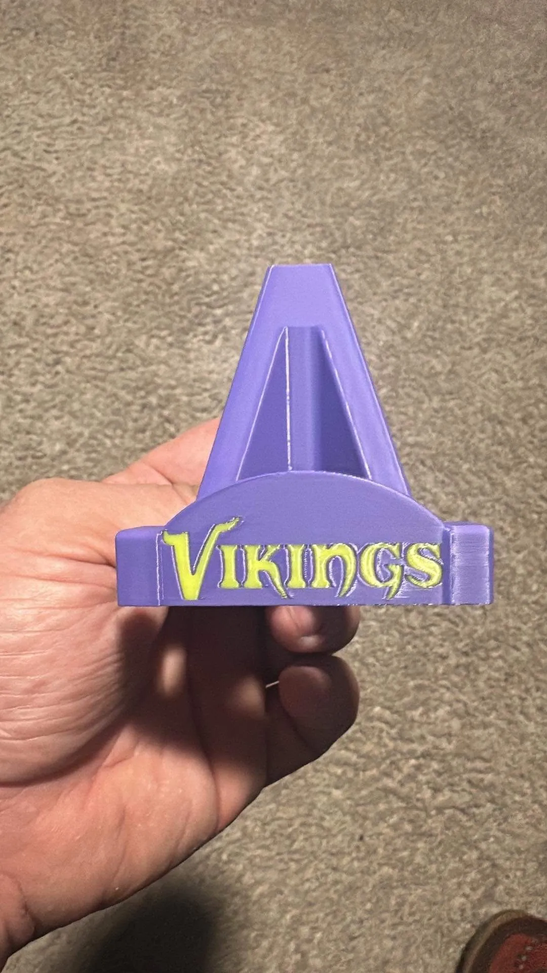 Product image for 3D printed Minnesota Vikings stand - purple