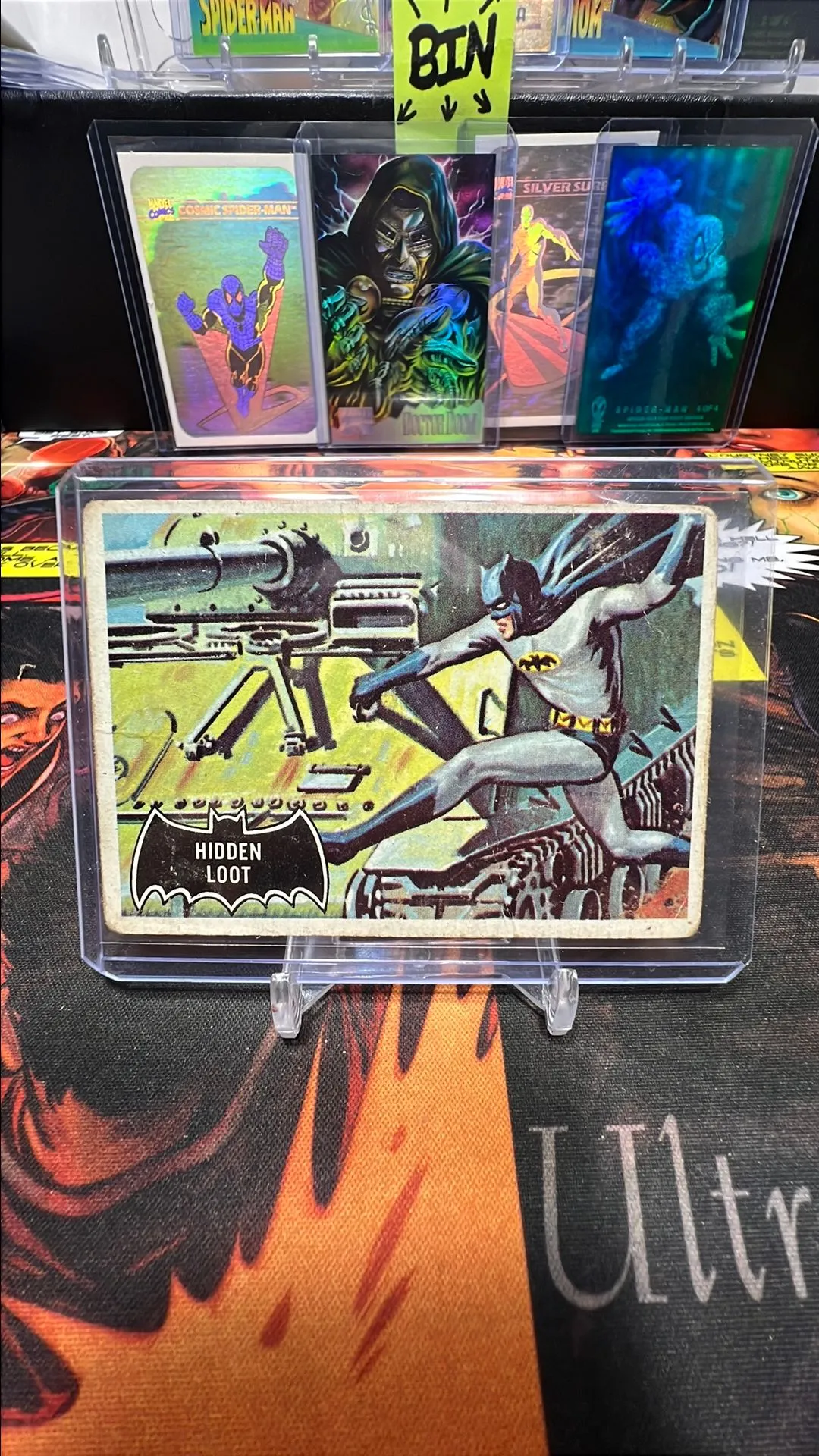 Product image for 1966 TOPPS BATMAN BLACK BAT #55 HIDDEN LOOT CARD