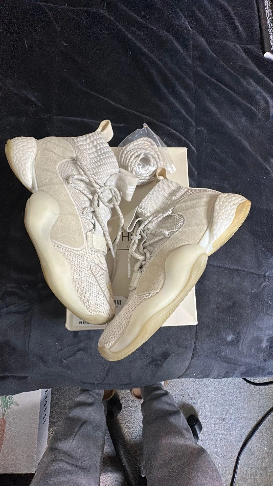 Product image for Pharrell X Crazy BYW Cream White Size 10.5 With Original Box & Extra Laces