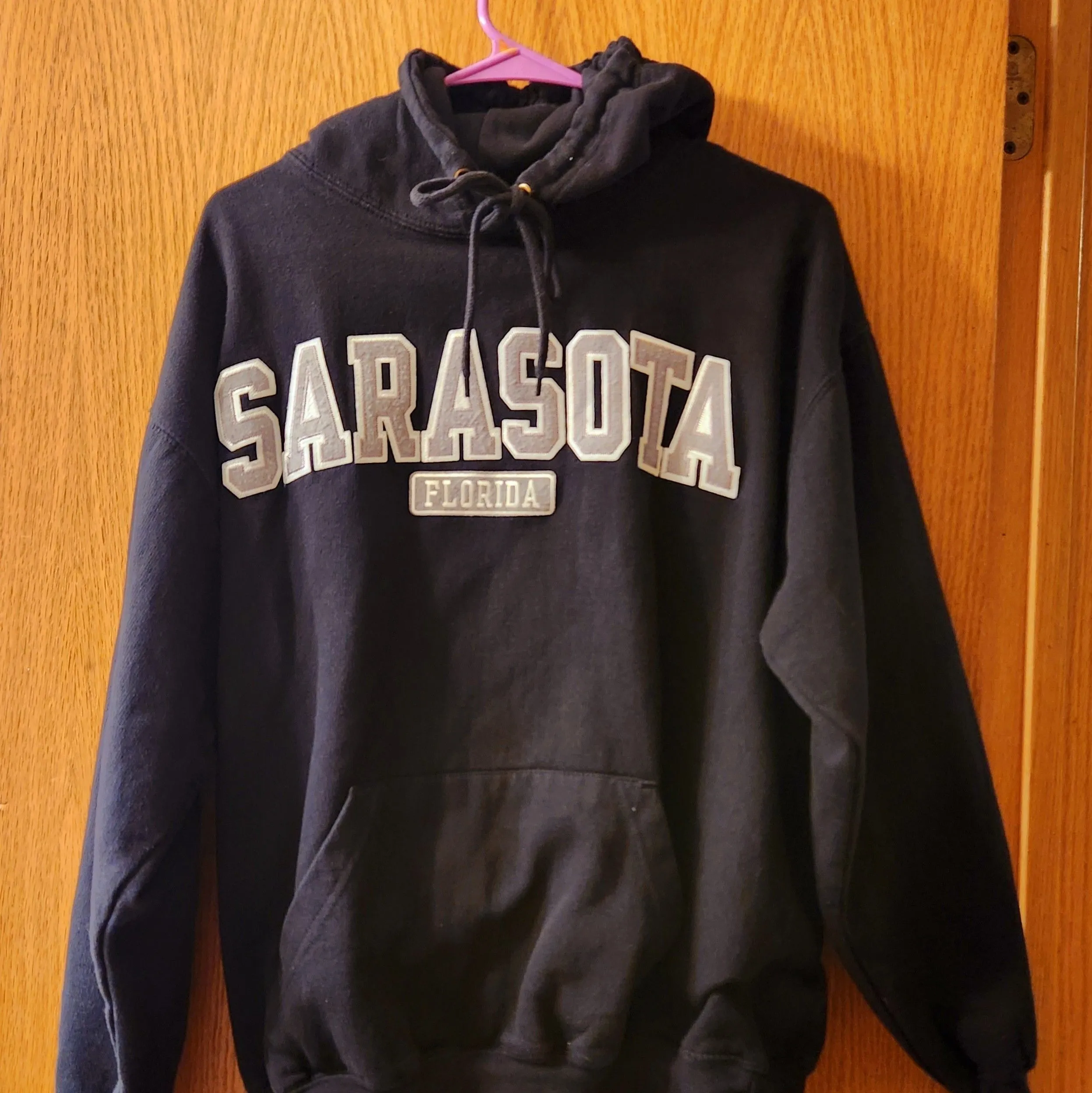 Product image for SARASOTA FLORIDA Hoodie w/Kangaroo Pocket sz Large