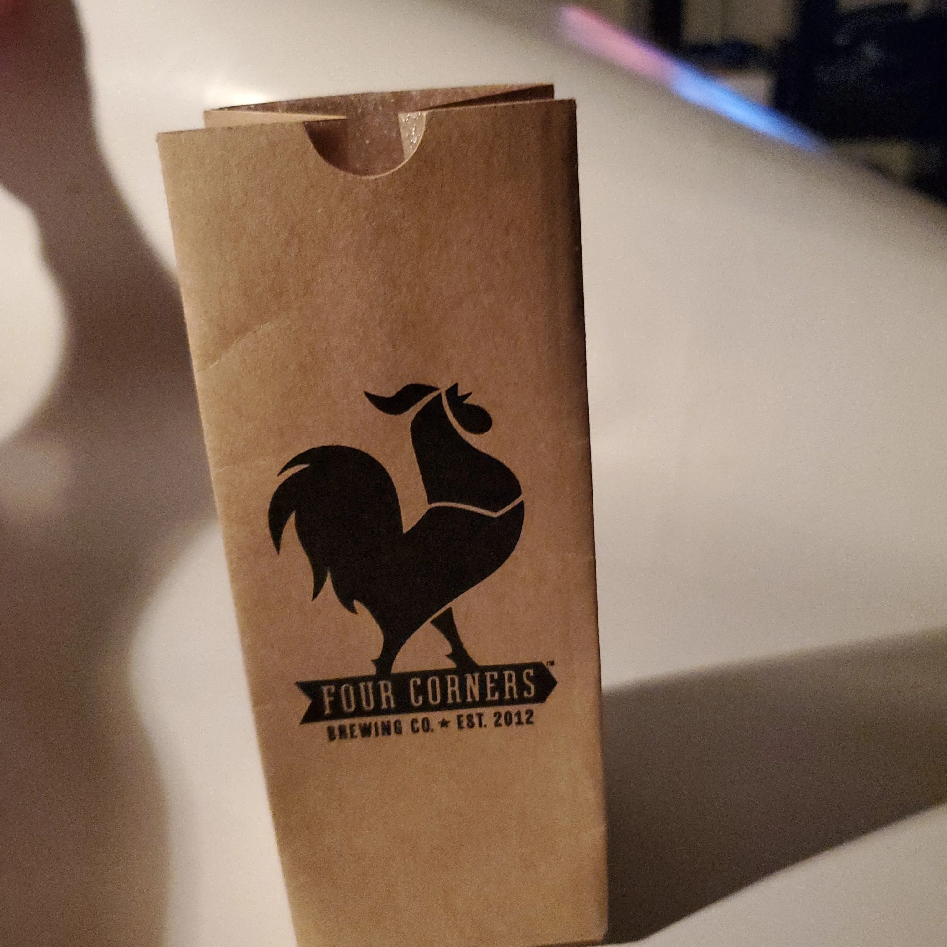 Product image for RARE Four Corners Brewing Co Lined Paper Koozie NEW