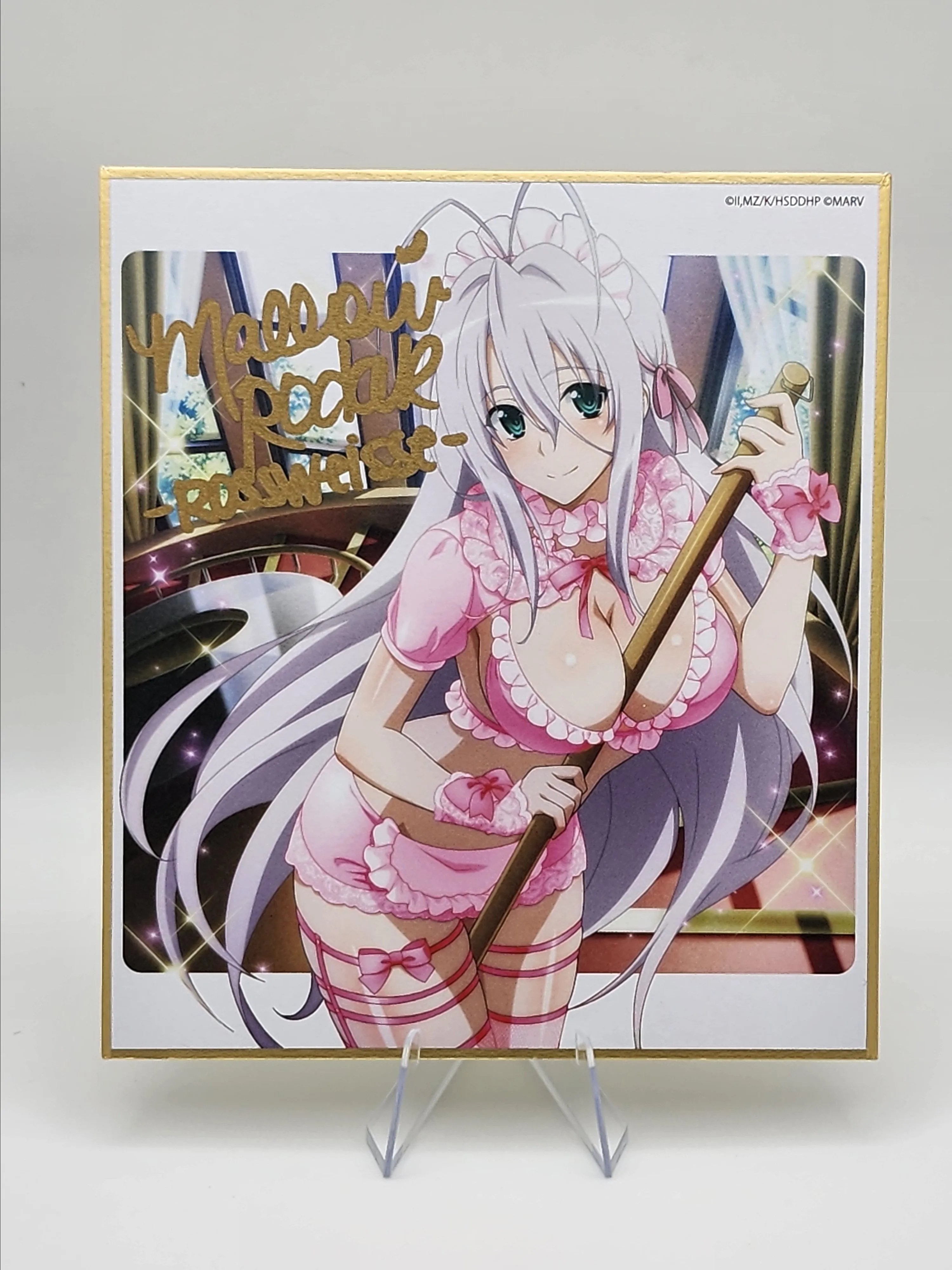 Product image for Hand Signed Highschool DXD Rossweisse Shikishi