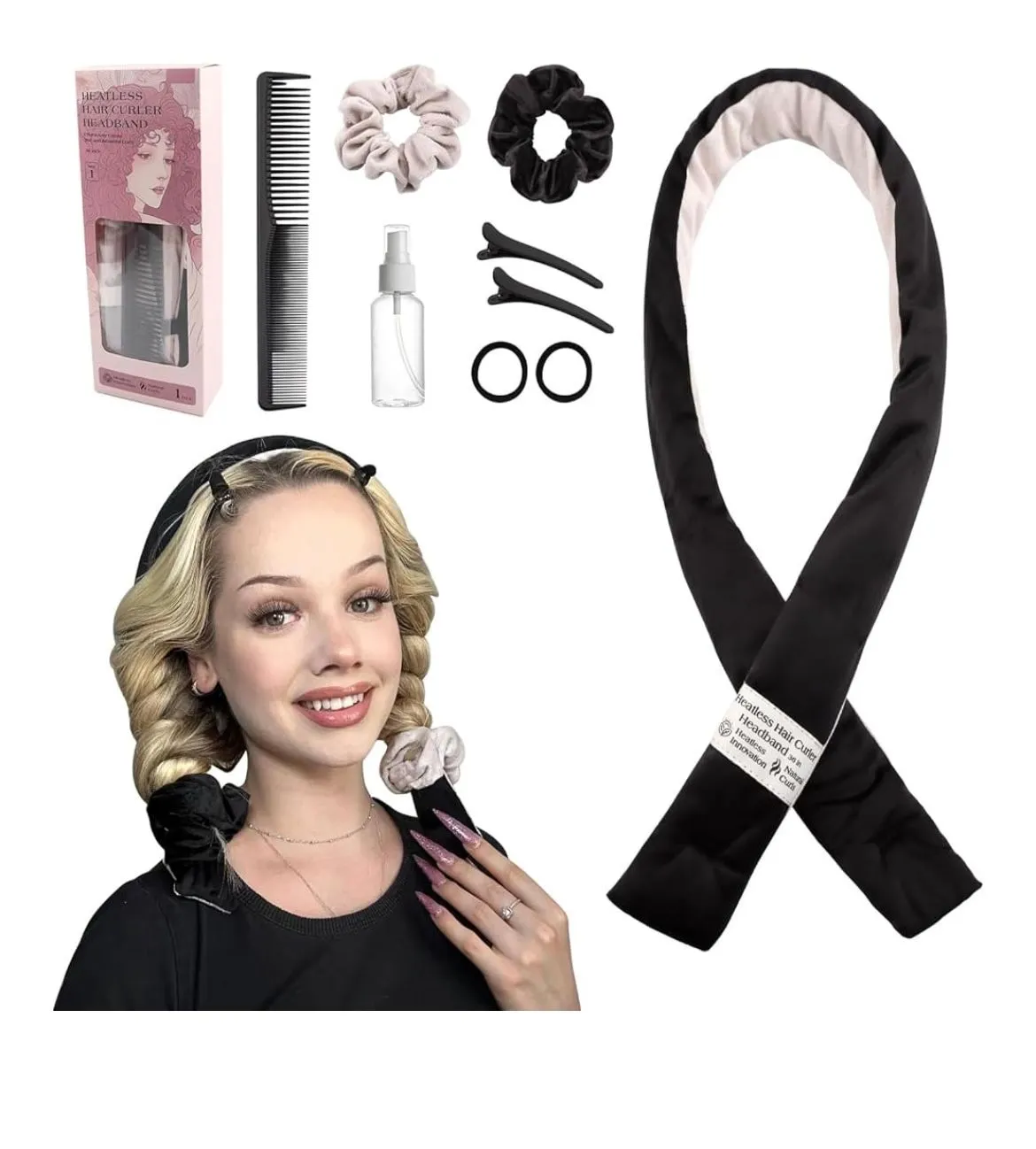 Product image for Heatless hair curler headband