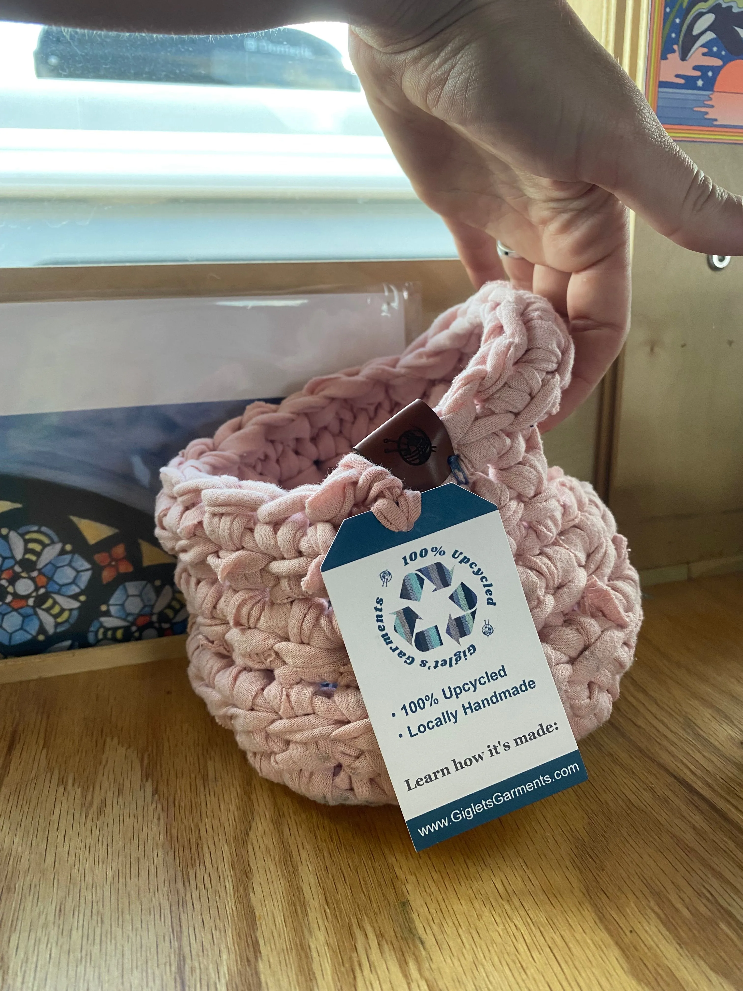 Product image for Tiny basket pink