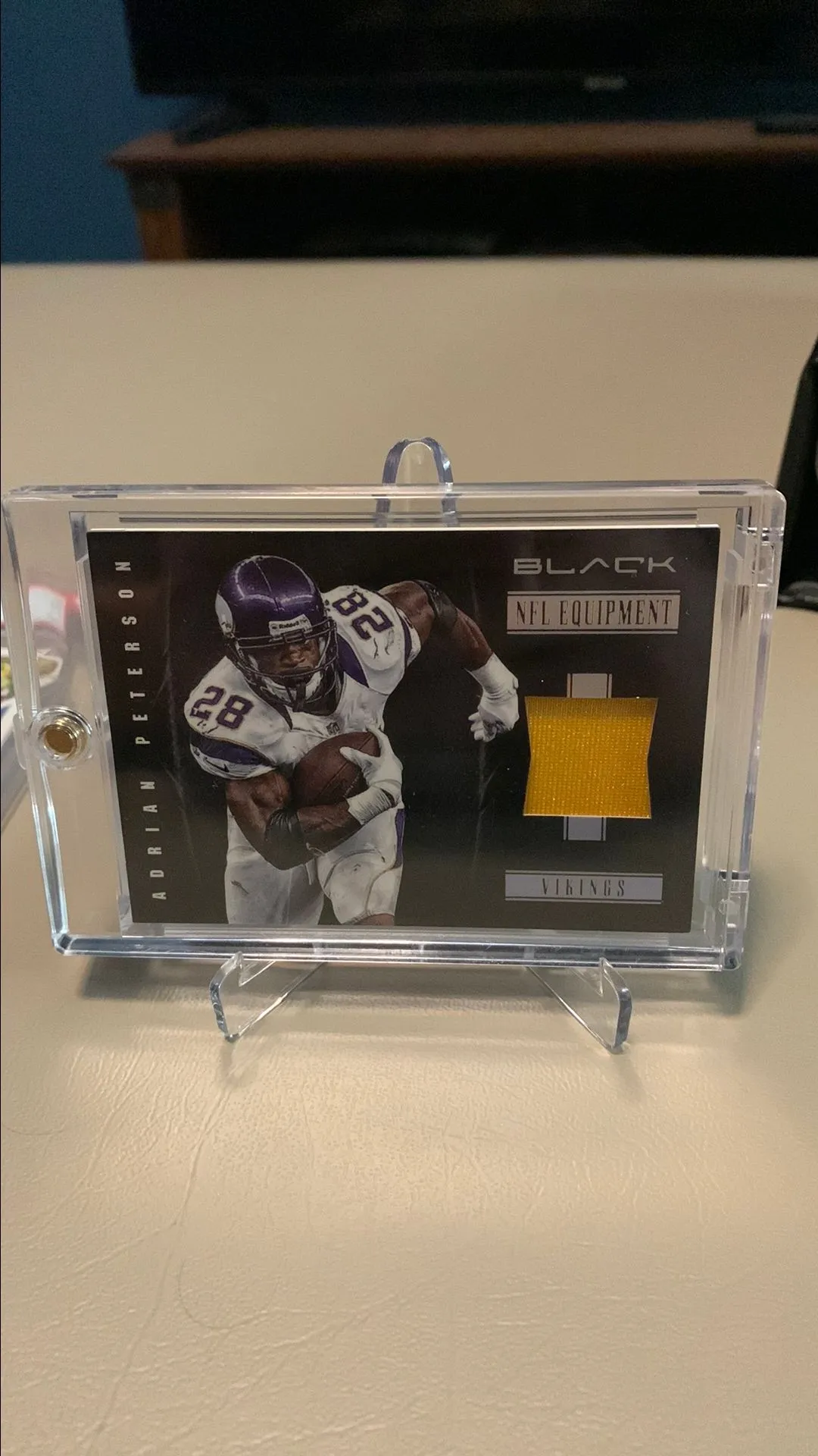 Product image for Adrian Peterson Panini Black NFL Equipment Patch /99