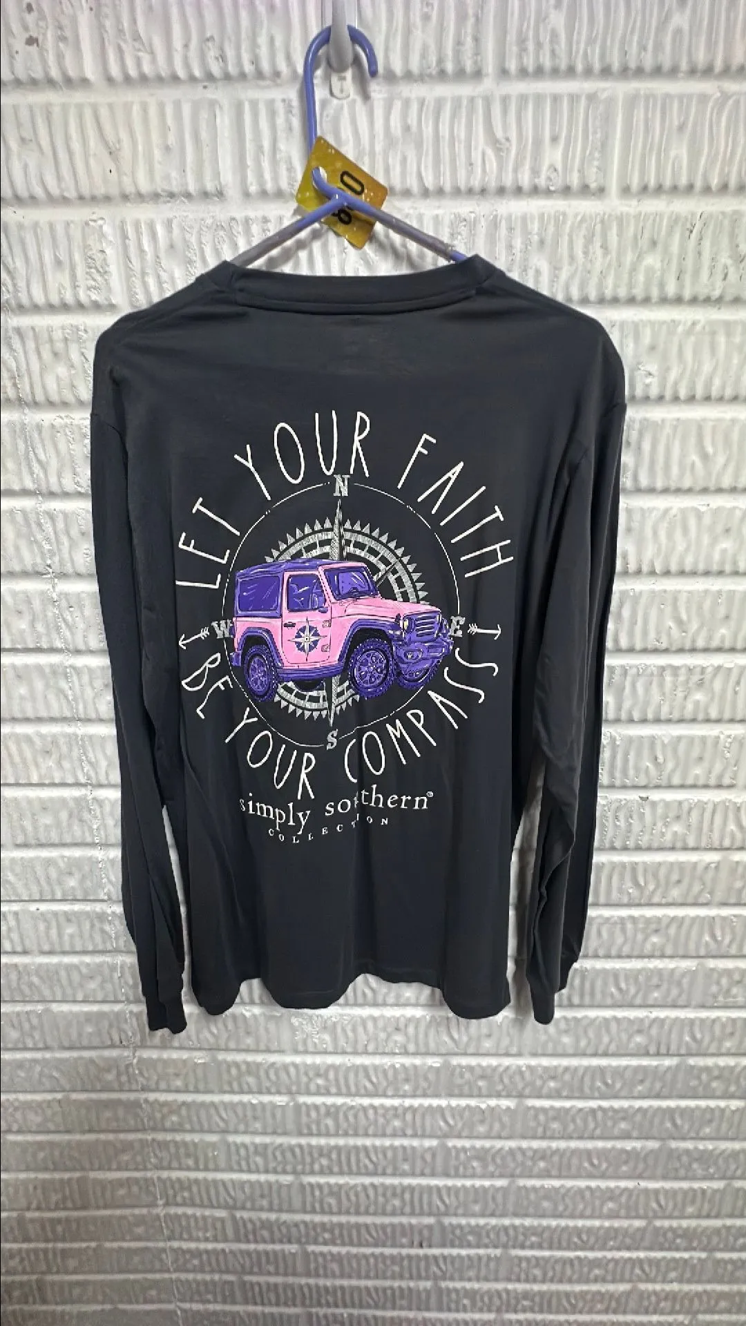 Product image for 88Y Simply Southern Grey LS // Size Medium