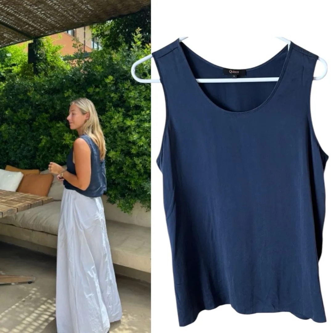 Product image for 45. Quince 100% Silk Tank Top Large