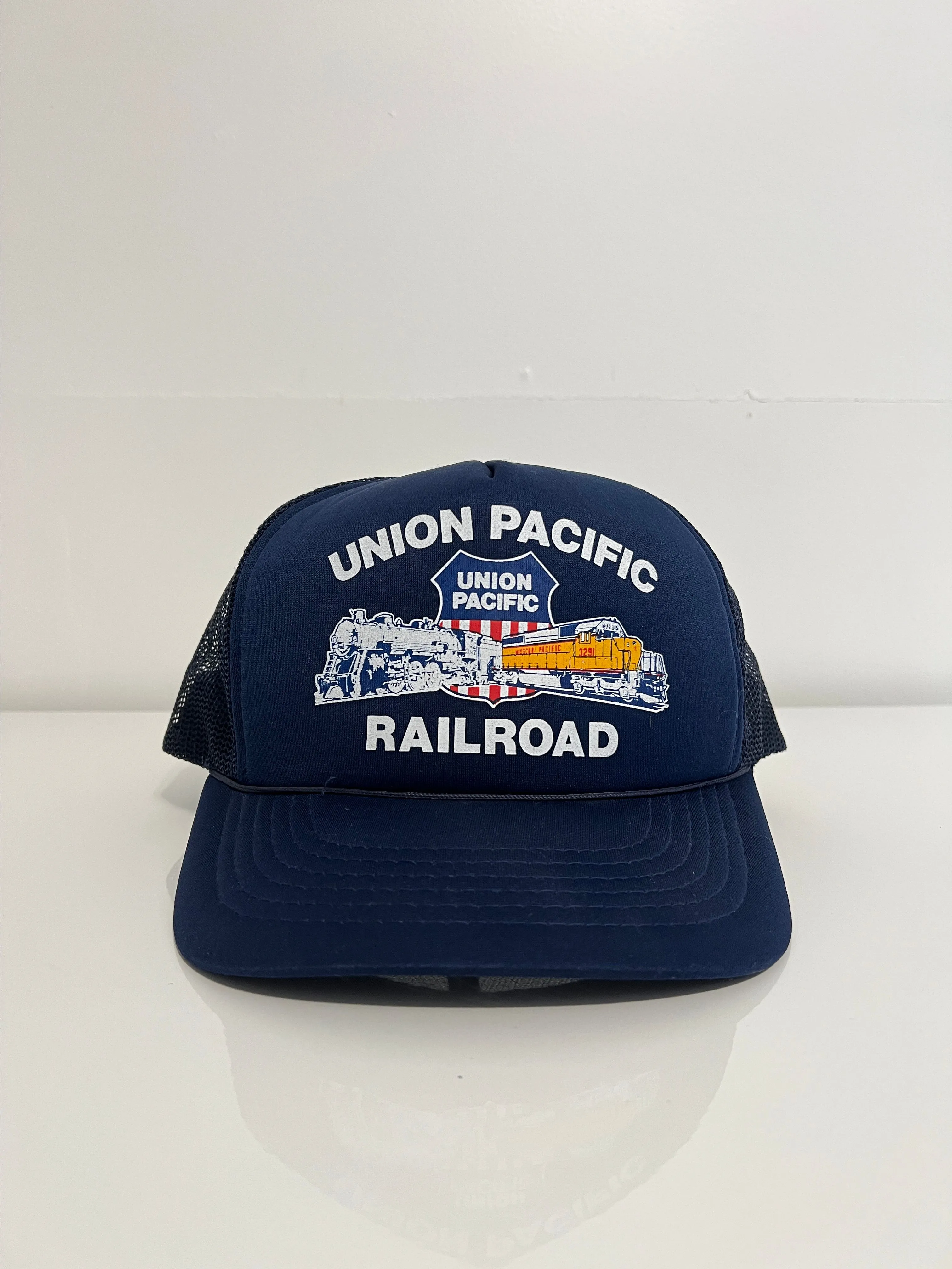 Product image for Union pacific railroad trucker hat snapback