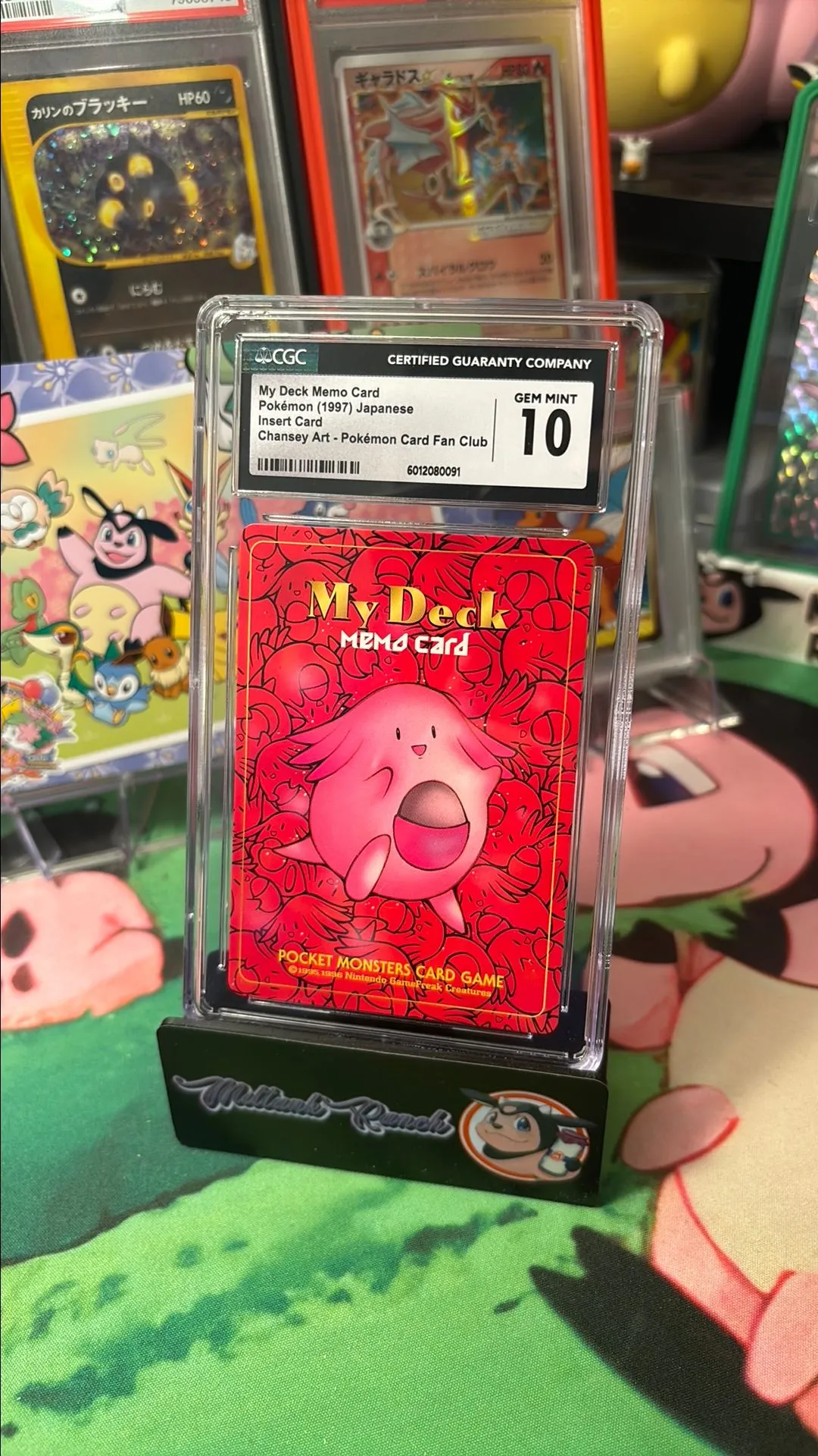 Product image for CHANSEY  MY DECK MEMO FAN CLUB  CGC GEM MT 10