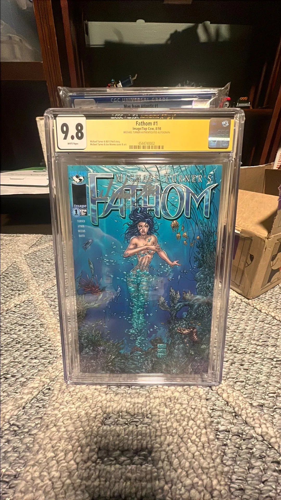 Product image for CGC/JSA 9.8 Fathom #1 - Turner Signed