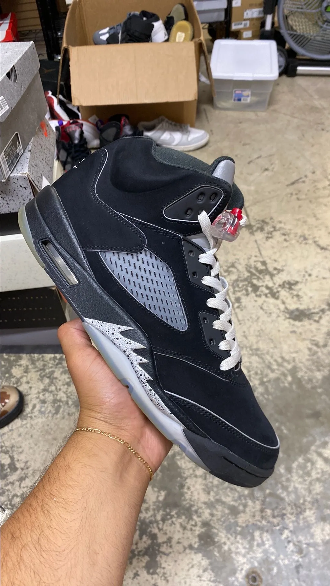 Product image for Size 11.5 - Jordan 5 Black Metallic Reimagined