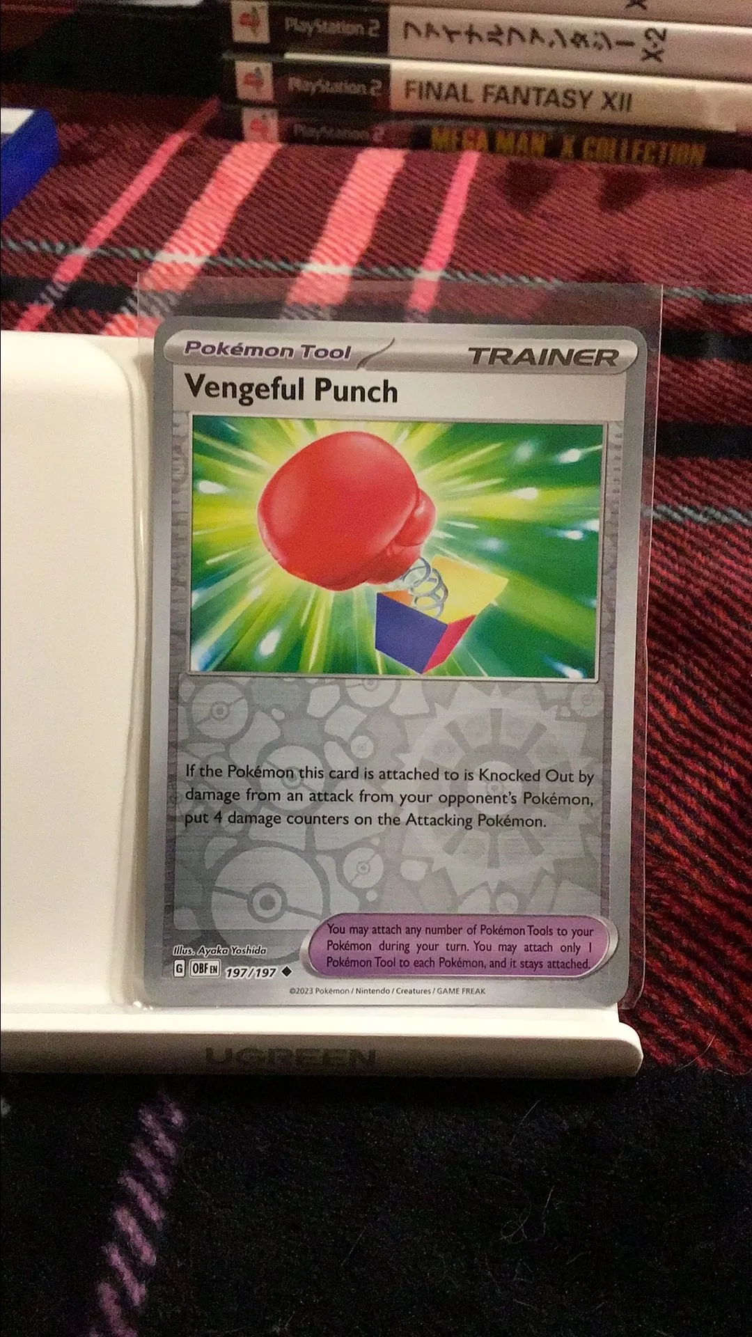 Product image for Vengeful punch reverse Holo obsidian flames