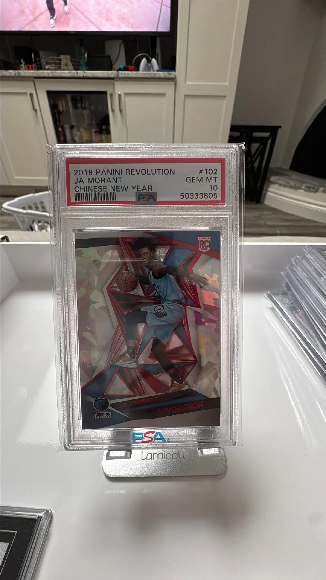 Product image for 2019 Panini Revolution Ja Morant 102 Chinese New Year PSA GEM MT 10