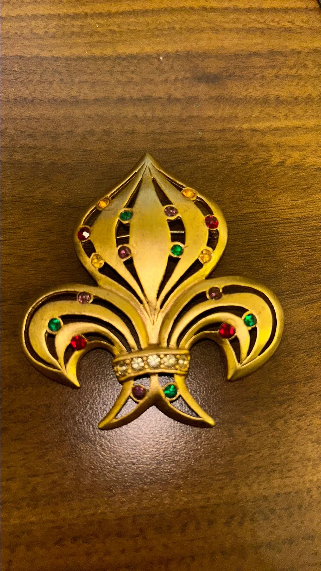 Product image for Vintage Brooch Fleur De Lis