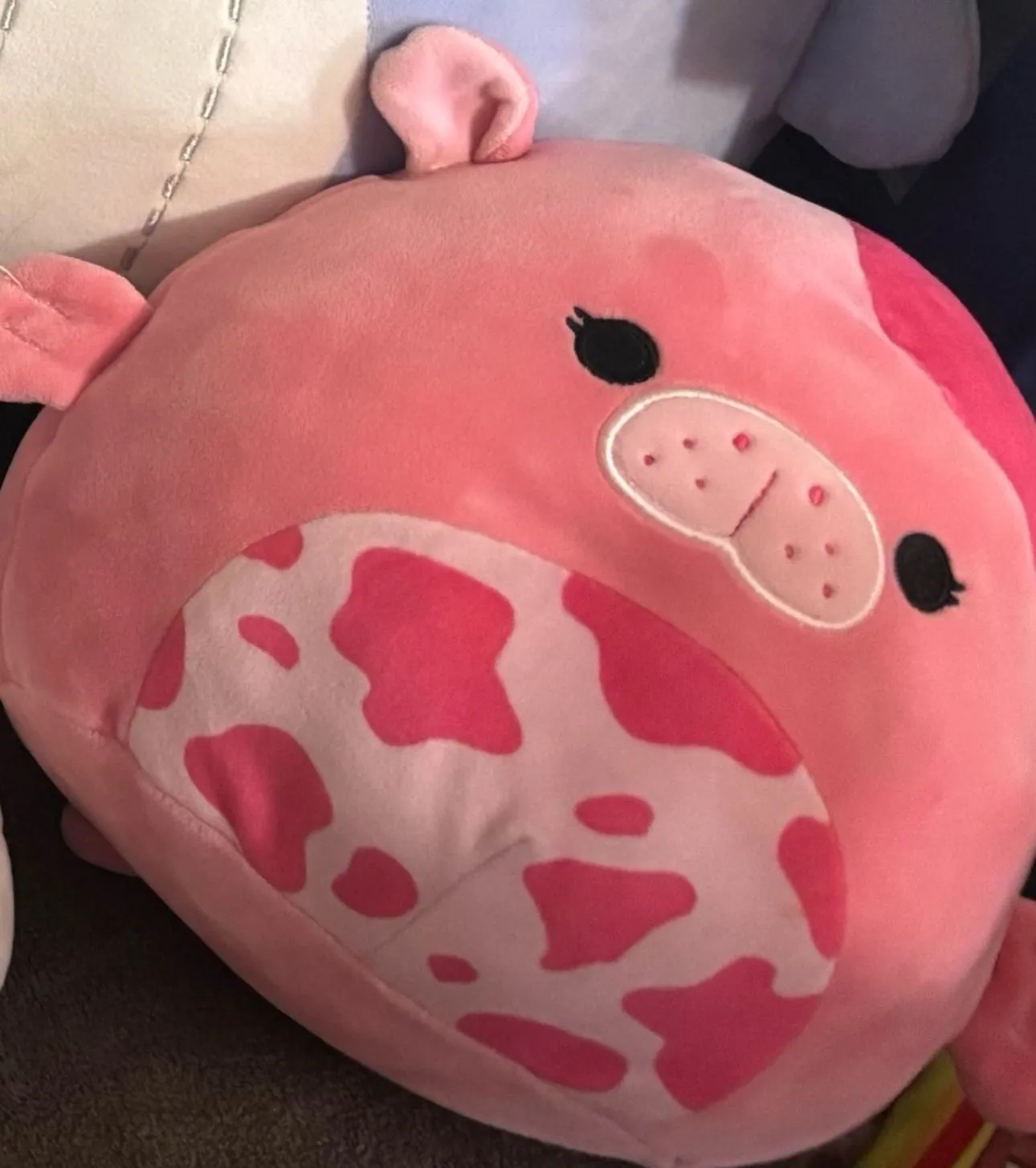 Product image for Squishmallows 8 Inch Sea Life Plush | Kerry the Strawberry Milk Sea Cow