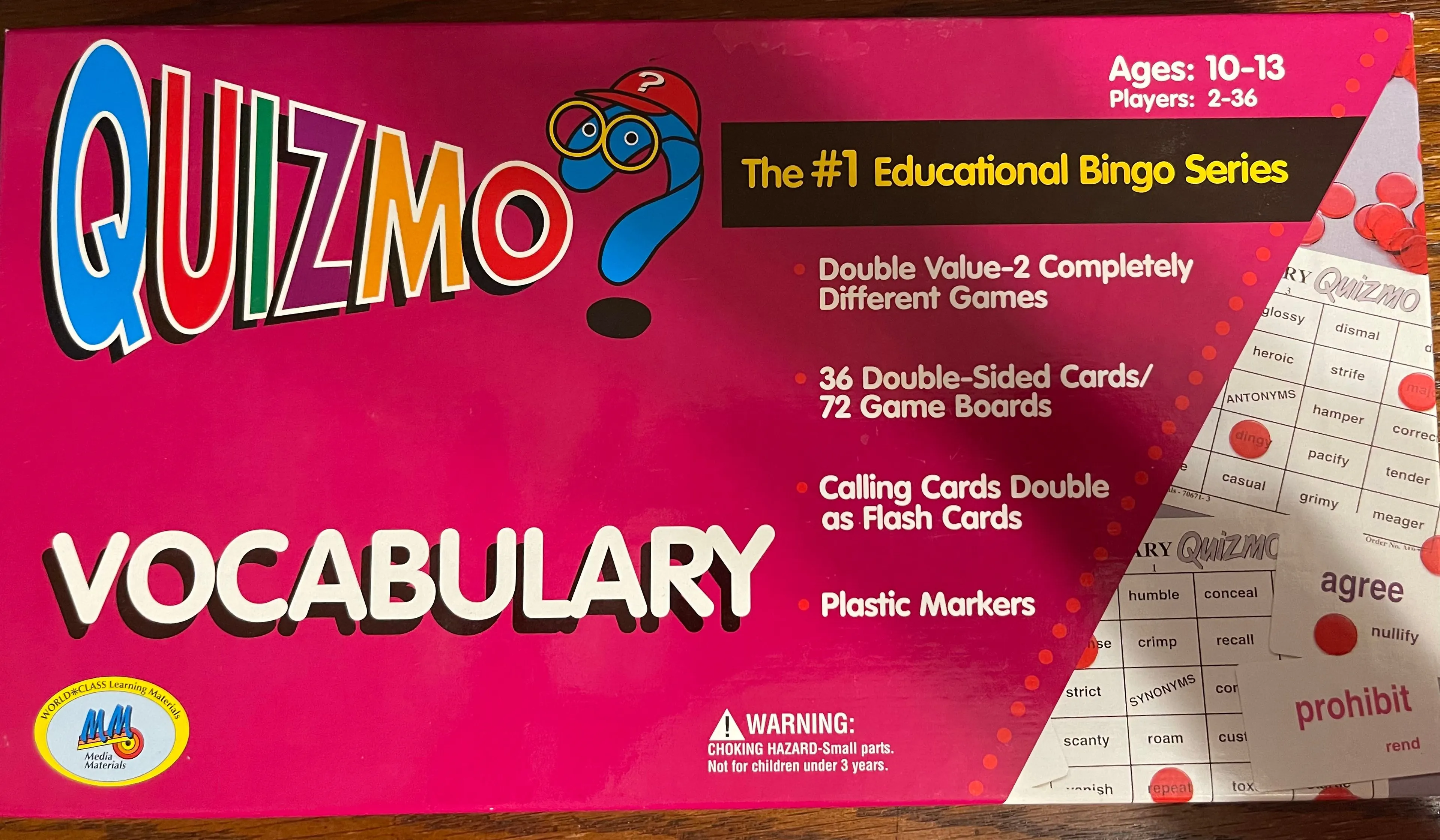 Product image for Quizmo Vocabulary - Ages 10-13 - 2-36 players
