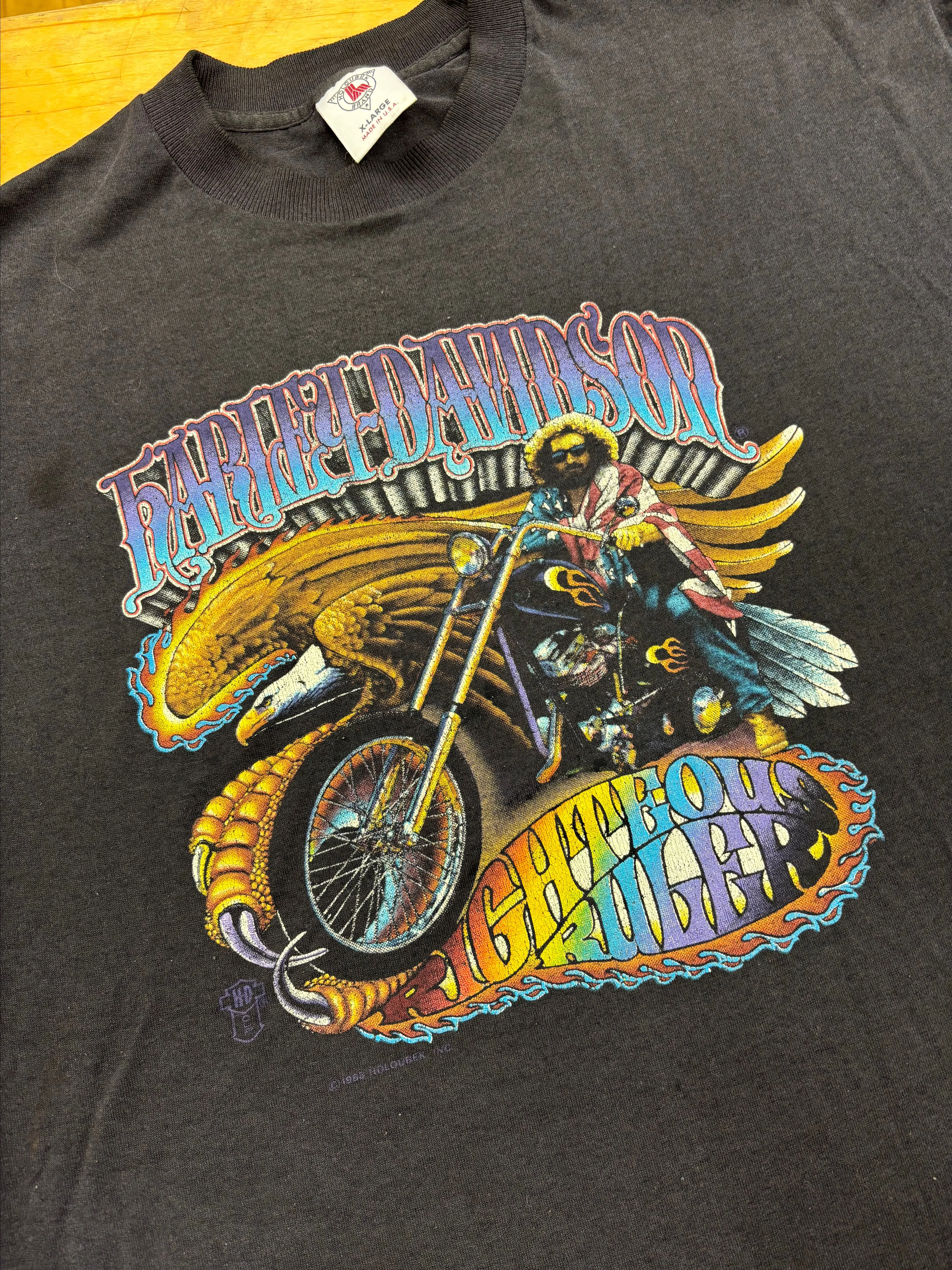 Product image for Harley Davidson 1988 Jerry Garcia Righteous Rider T-Shirt
